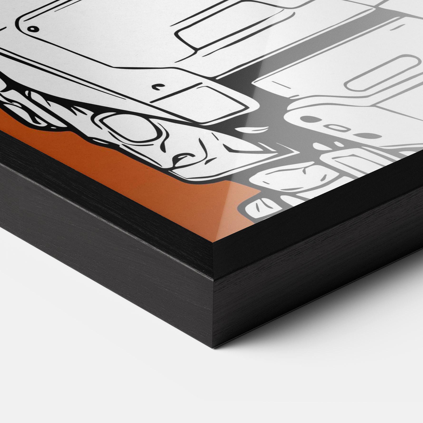 Plakat w Ramie Robotech Armor mockup 3