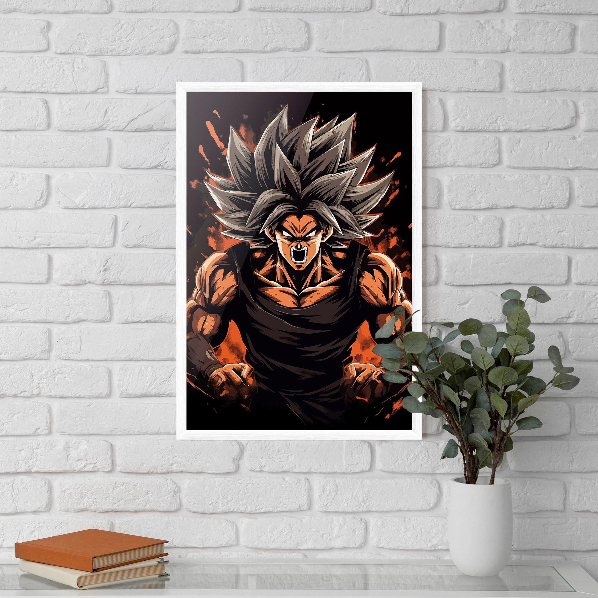 Plakat w Ramie Goku mockup 5