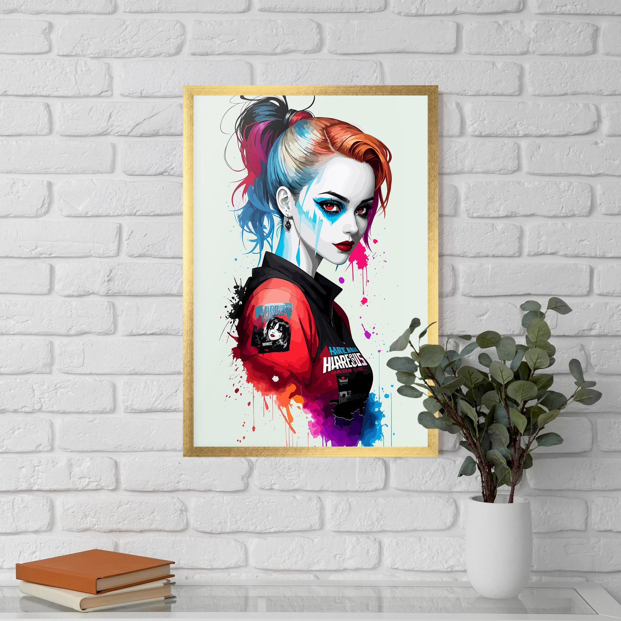 Plakat w Ramie Harley Quin mockup 5