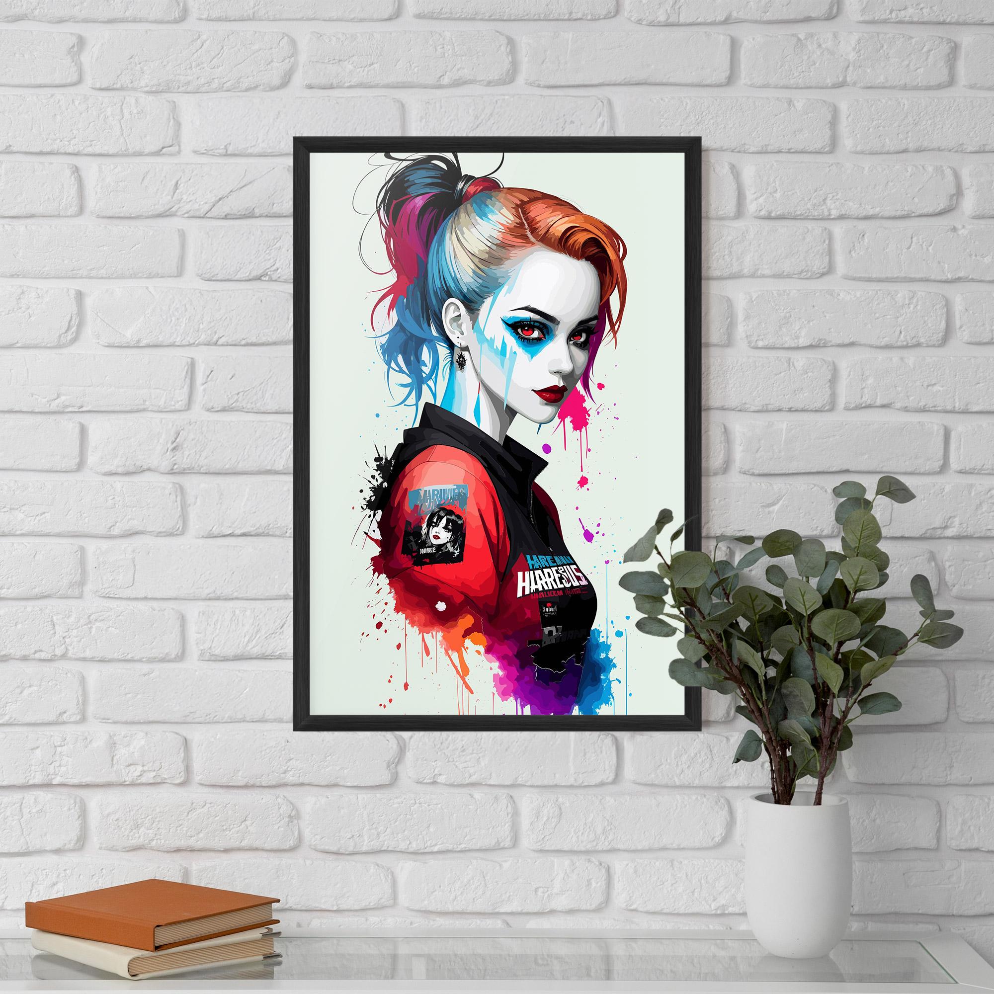 Plakat w Ramie Harley Quin mockup 5