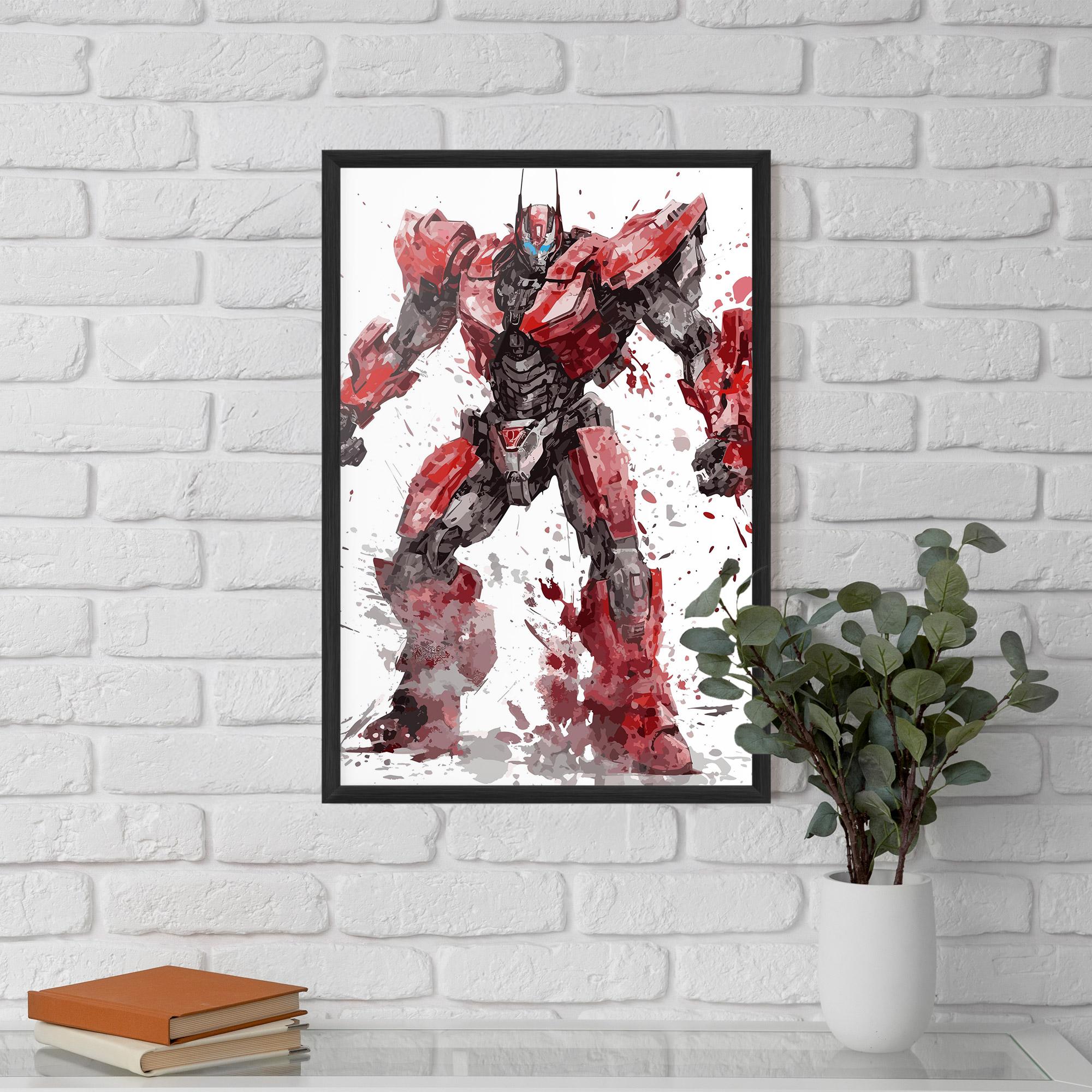 Plakat w Ramie Red Sentinel Prime mockup 5