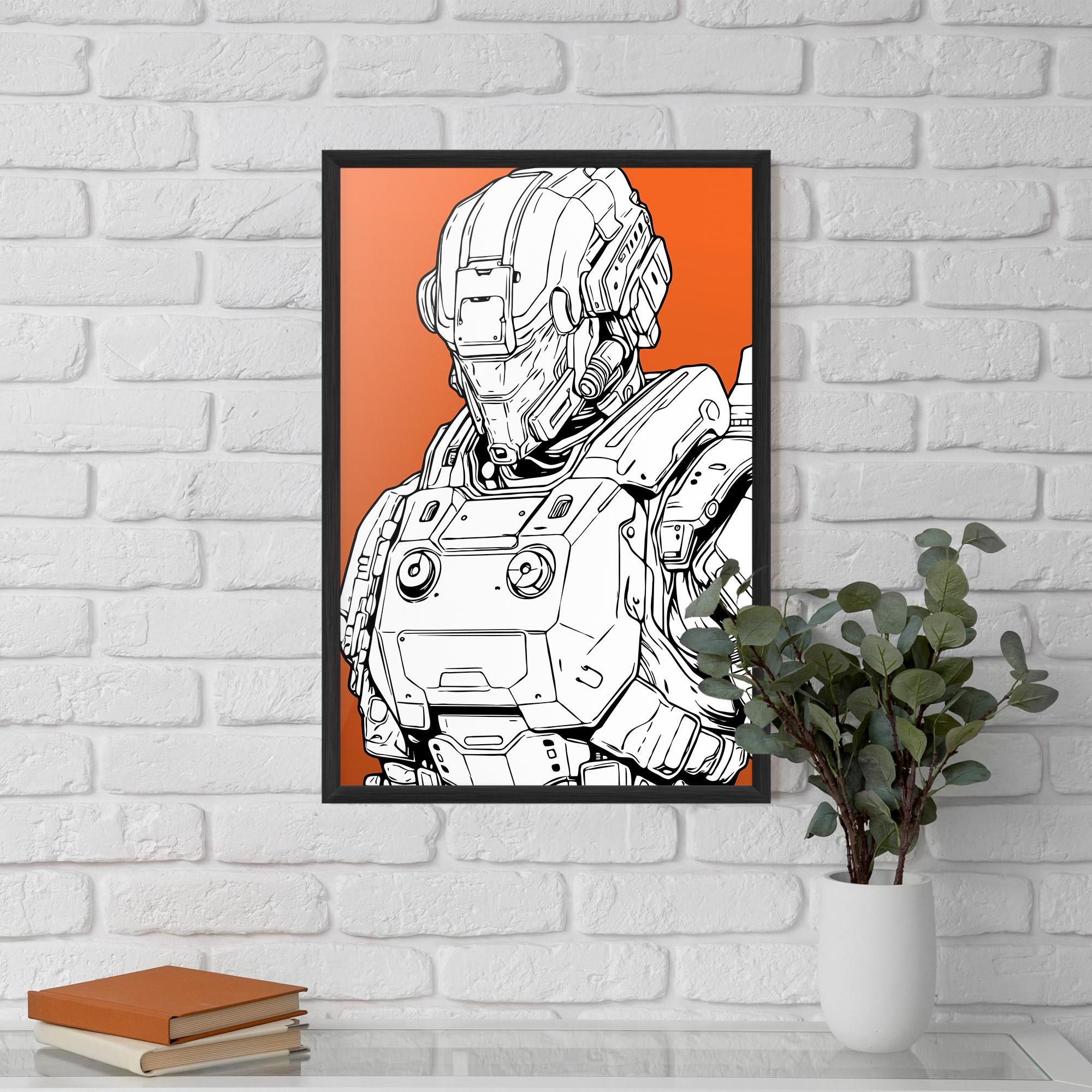 Plakat w Ramie Robotech Armor mockup 5