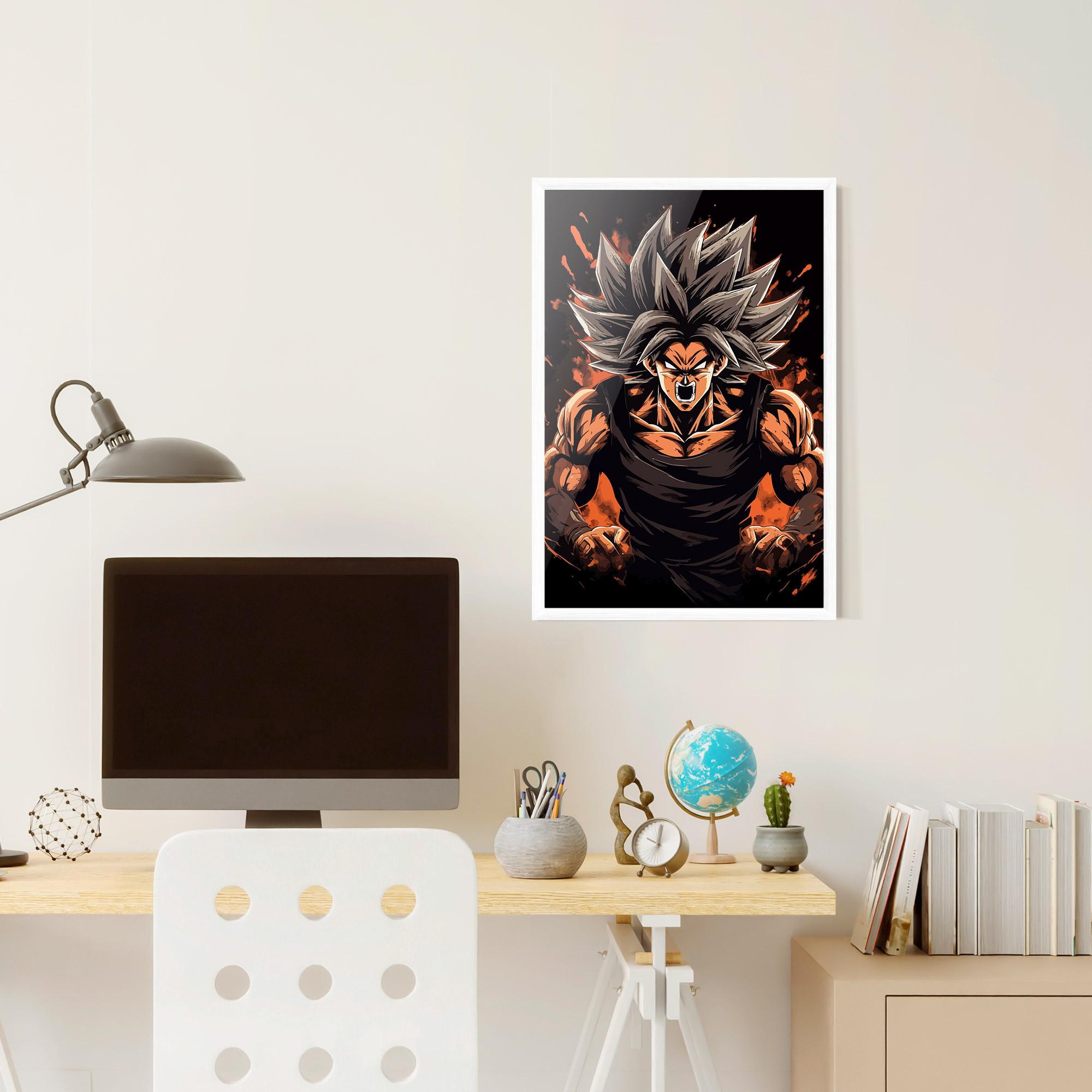 Plakat w Ramie Goku mockup 6