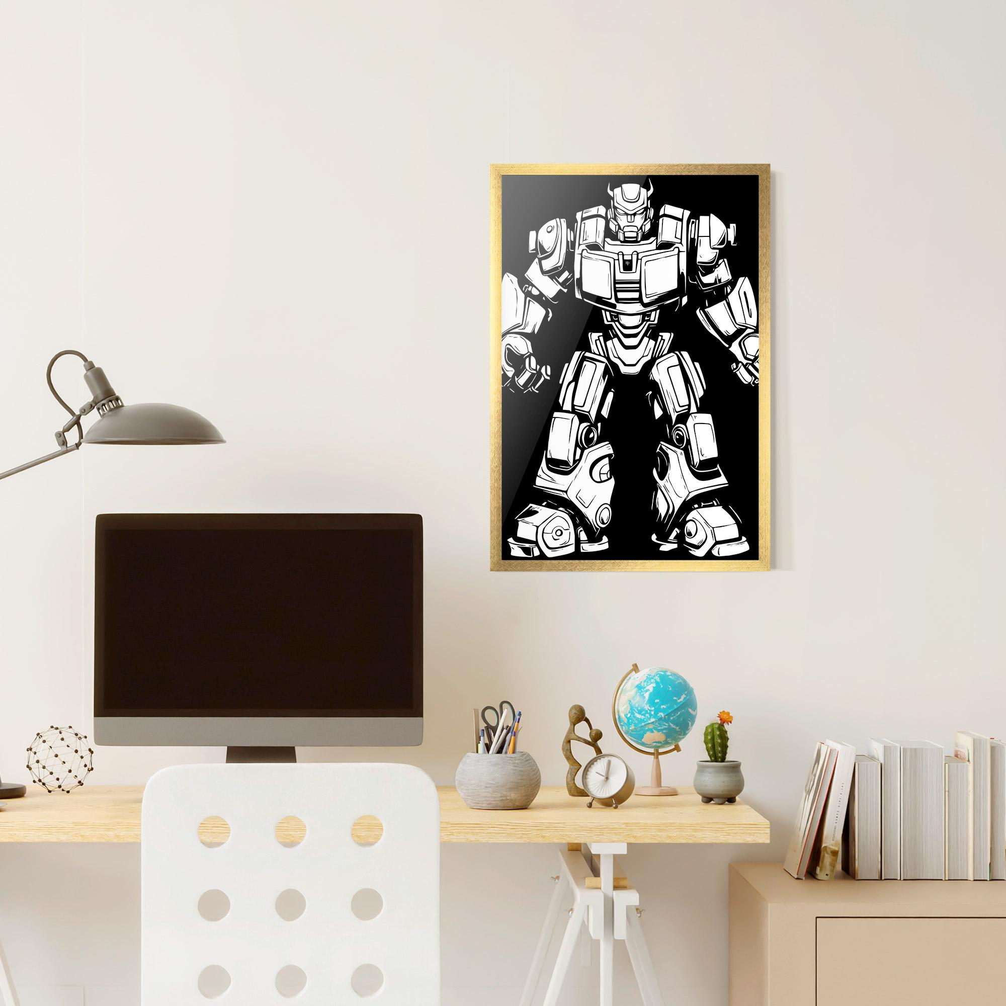 Plakat w Ramie Robot Machine mockup 6