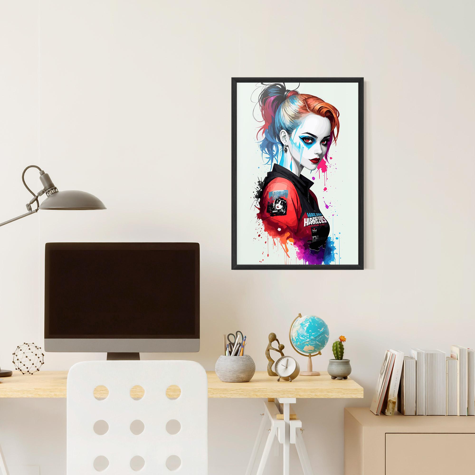 Plakat w Ramie Harley Quin mockup 6