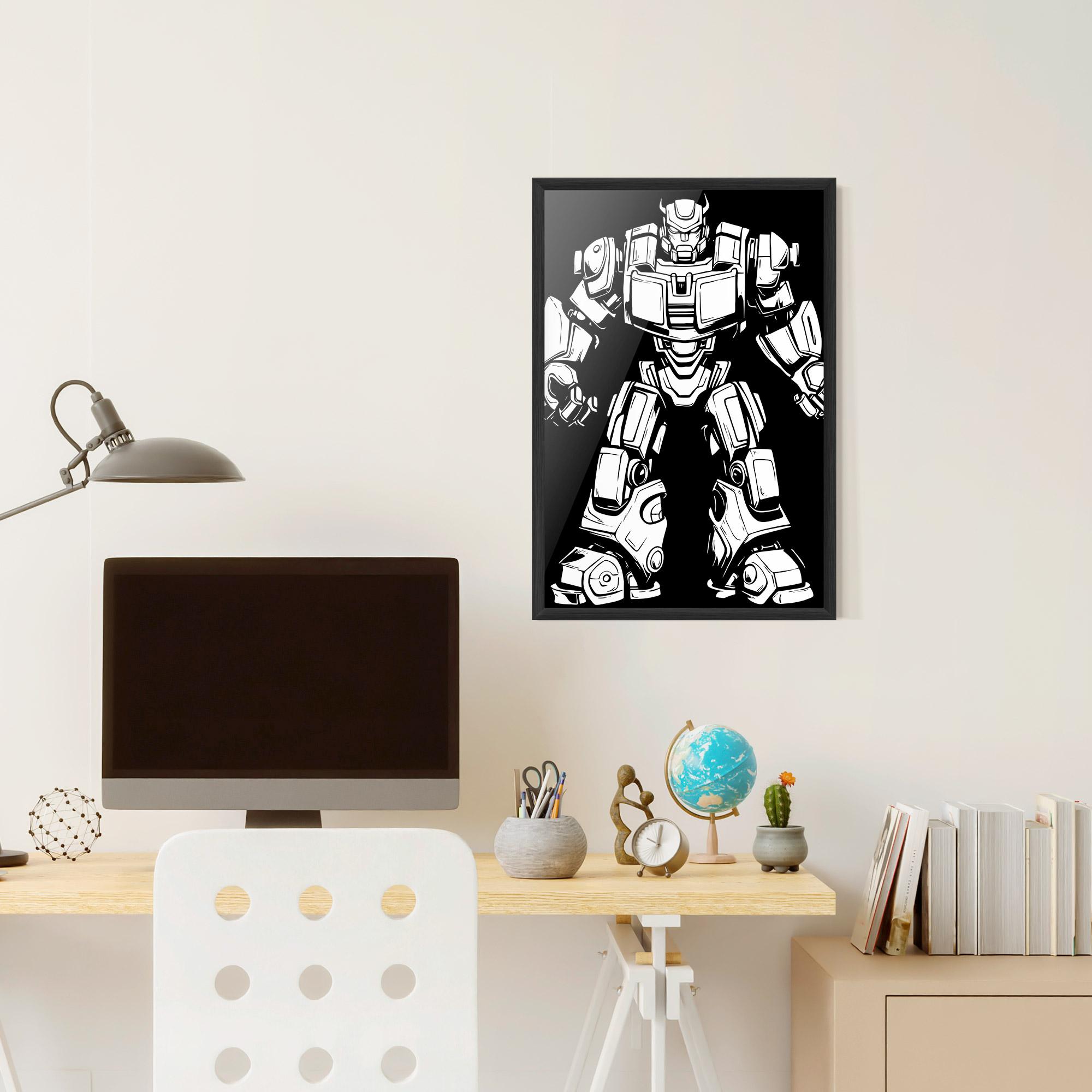 Plakat w Ramie Robot Machine mockup 6