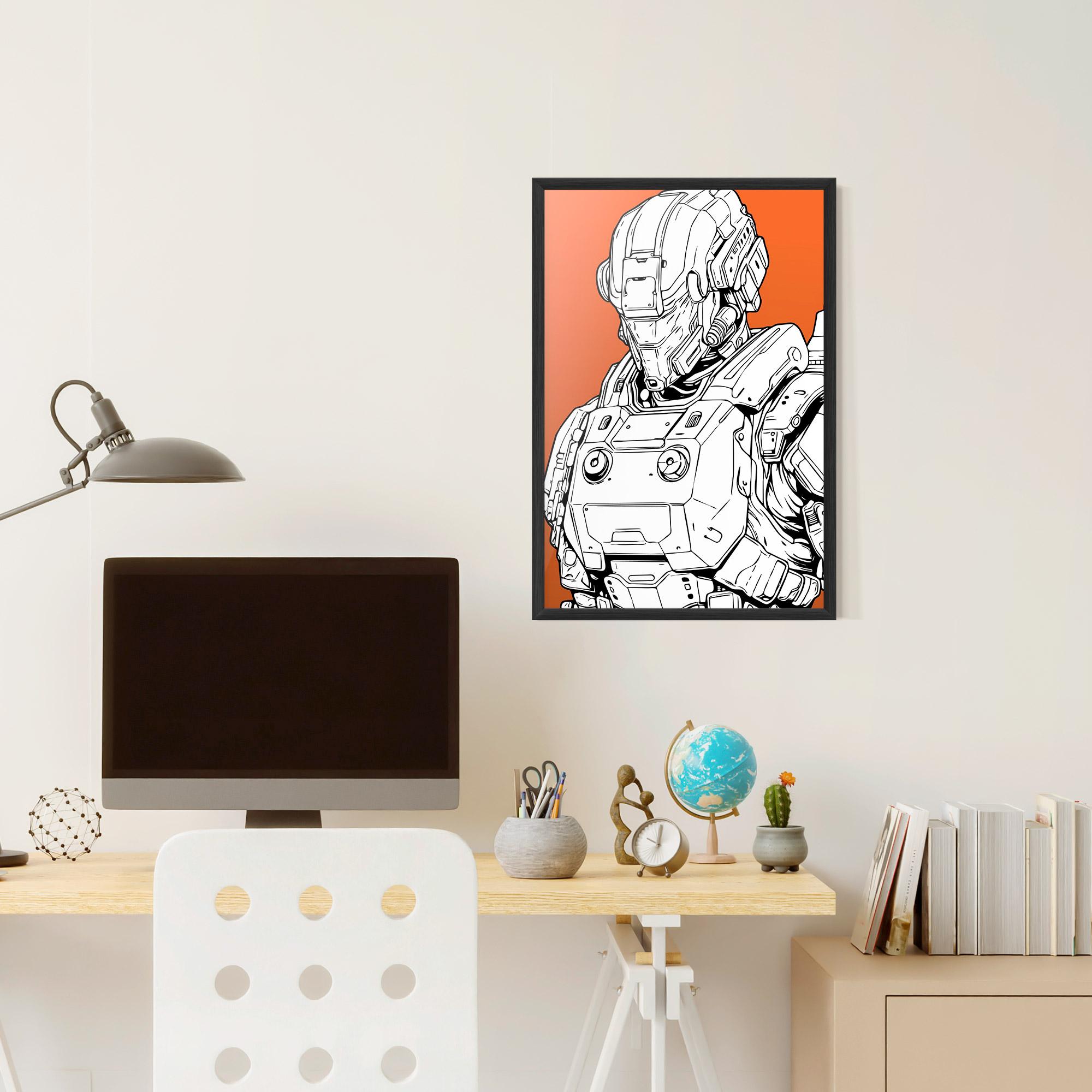 Plakat w Ramie Robotech Armor mockup 6