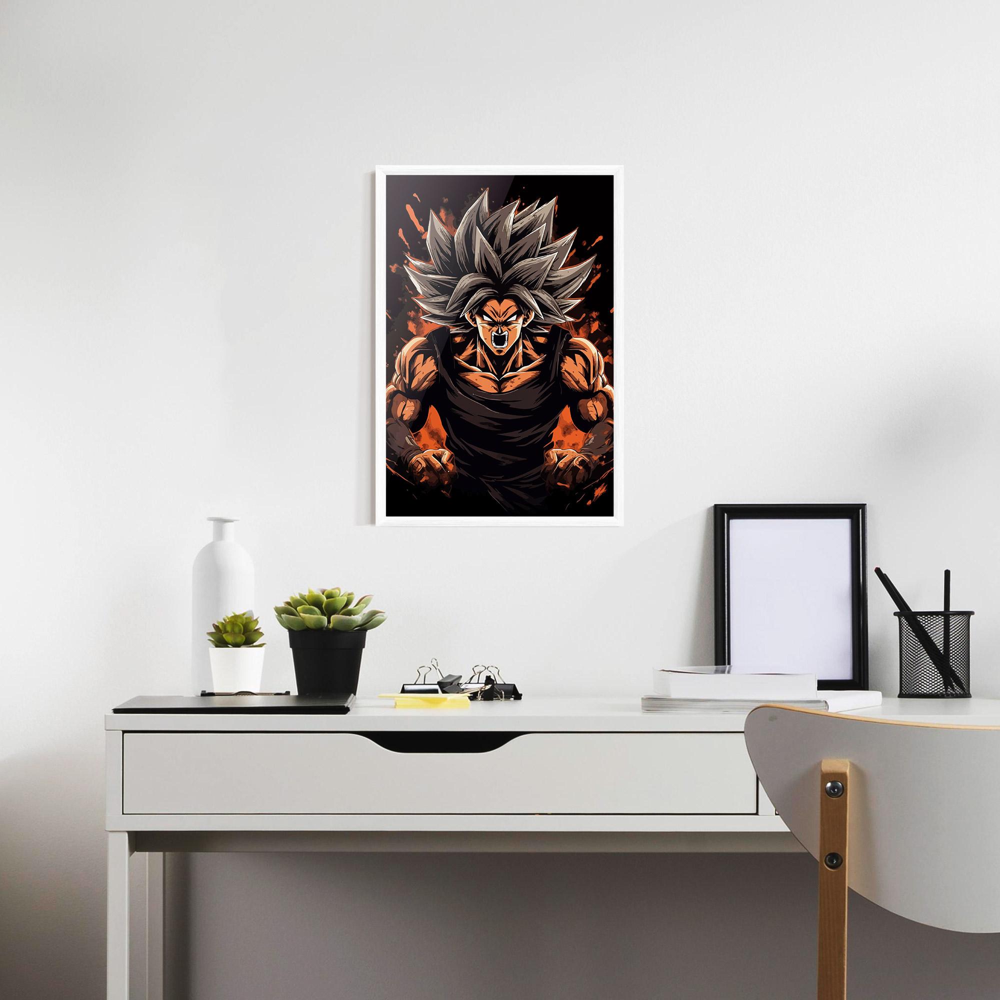 Plakat w Ramie Goku mockup 7