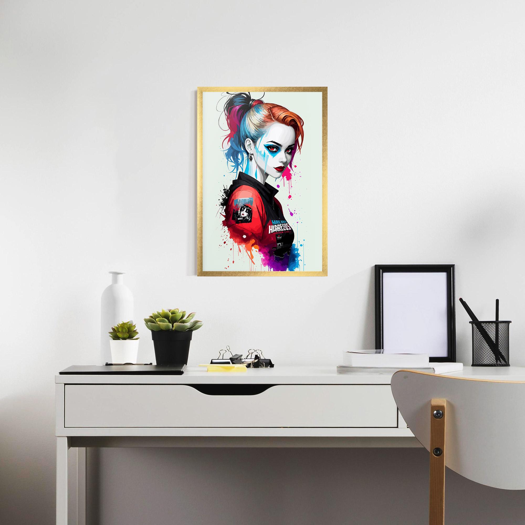 Plakat w Ramie Harley Quin mockup 7