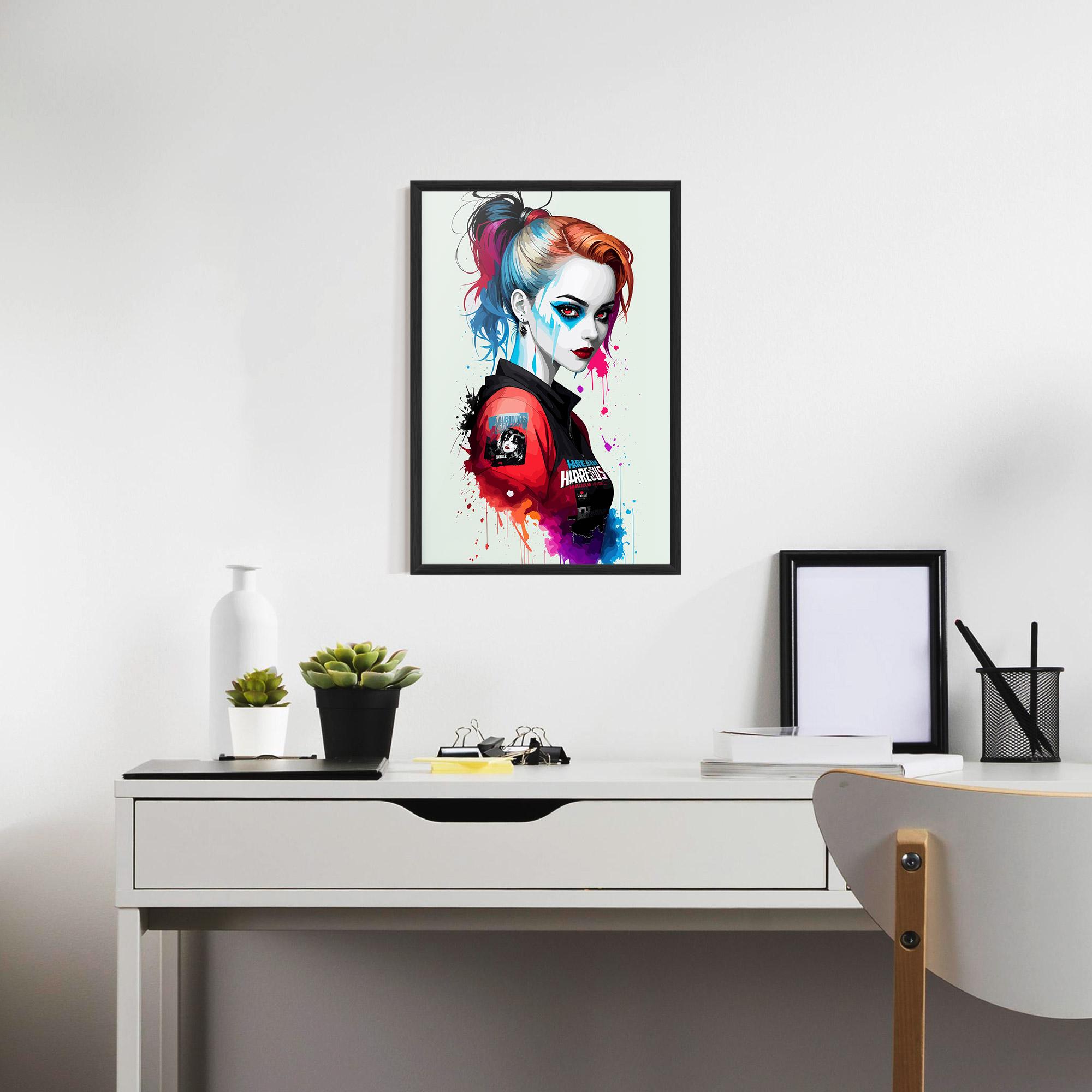 Plakat w Ramie Harley Quin mockup 7