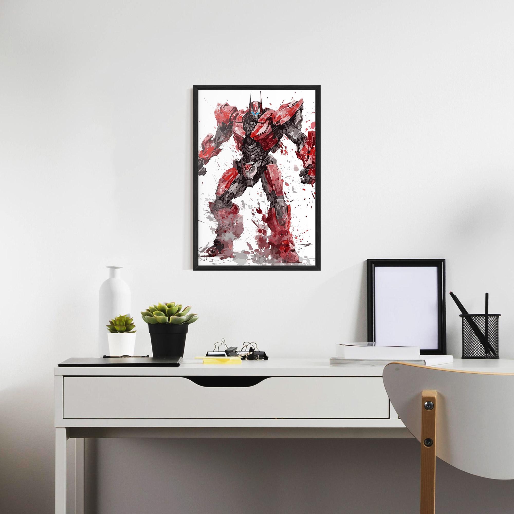 Plakat w Ramie Red Sentinel Prime mockup 7