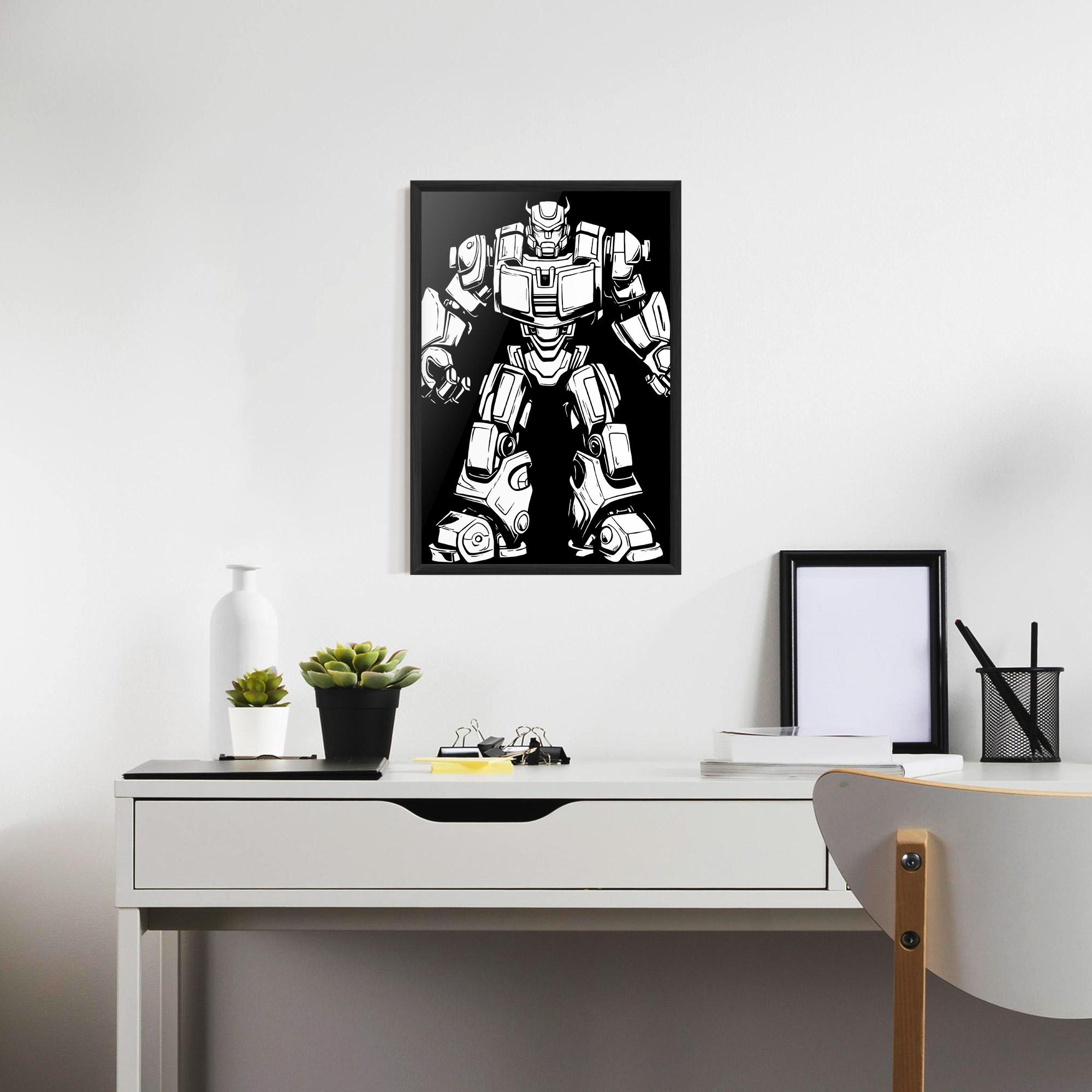 Plakat w Ramie Robot Machine mockup 7