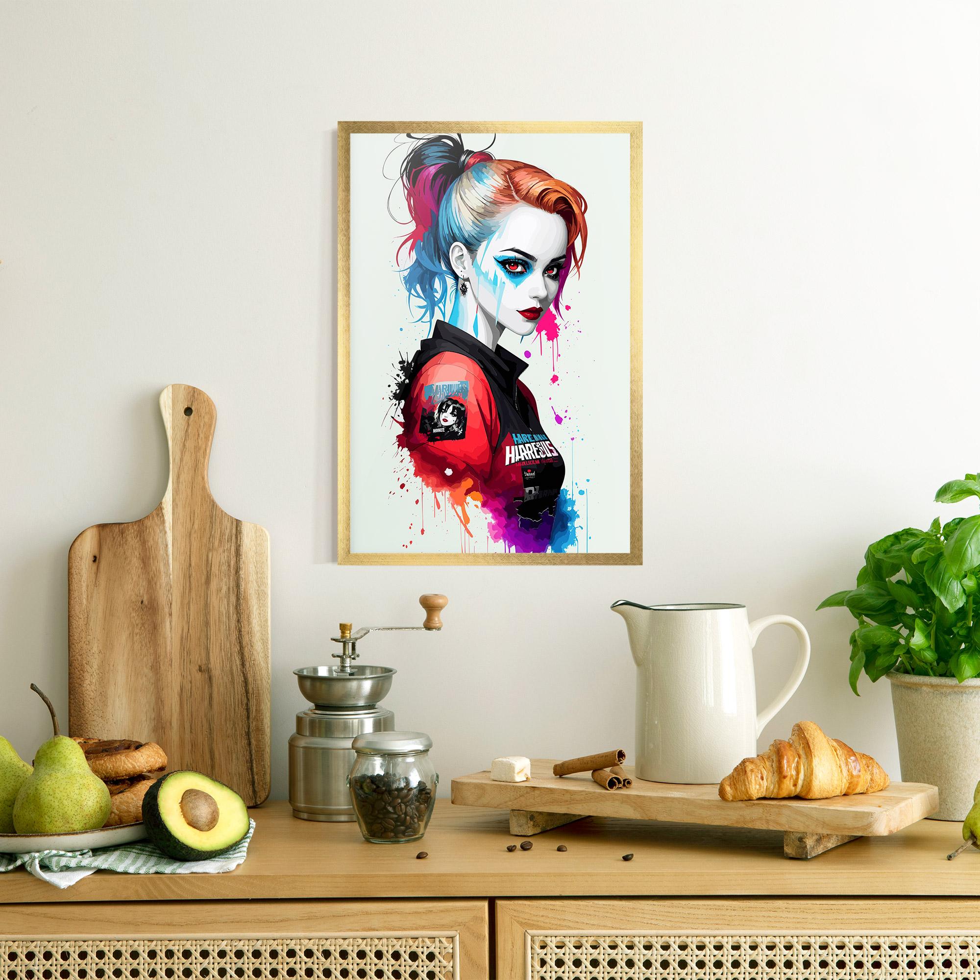 Plakat w Ramie Harley Quin mockup 8