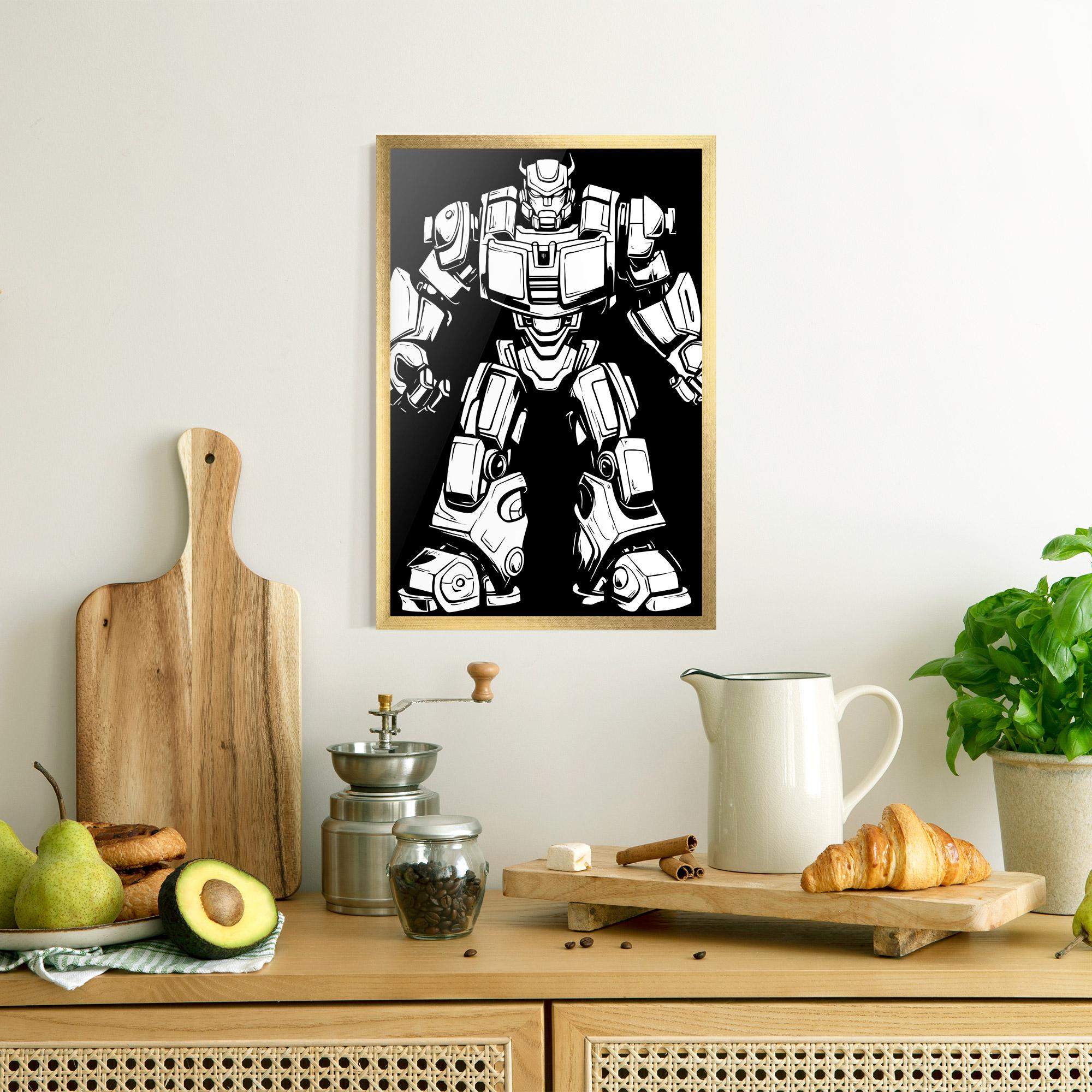 Plakat w Ramie Robot Machine mockup 8
