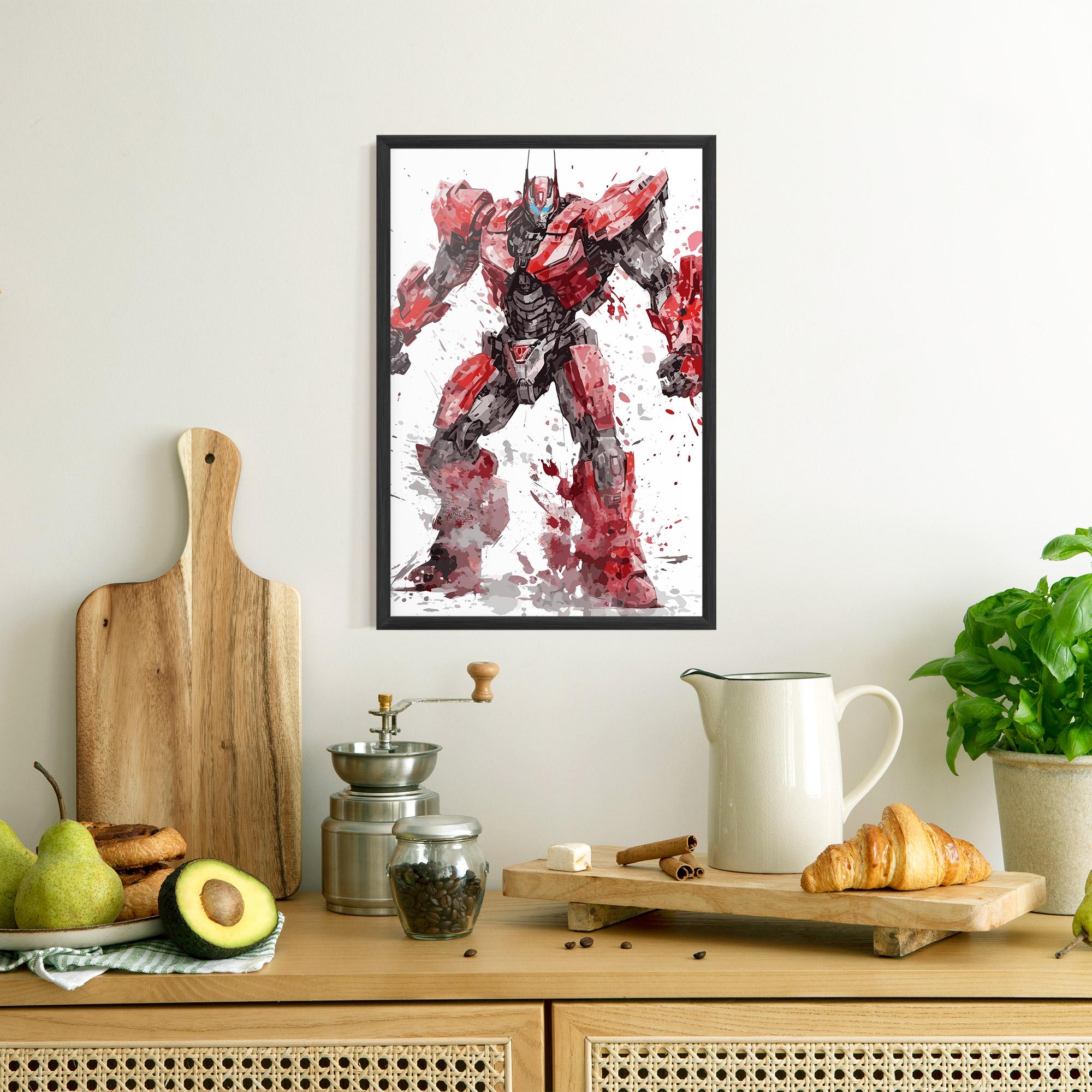 Plakat w Ramie Red Sentinel Prime mockup 8
