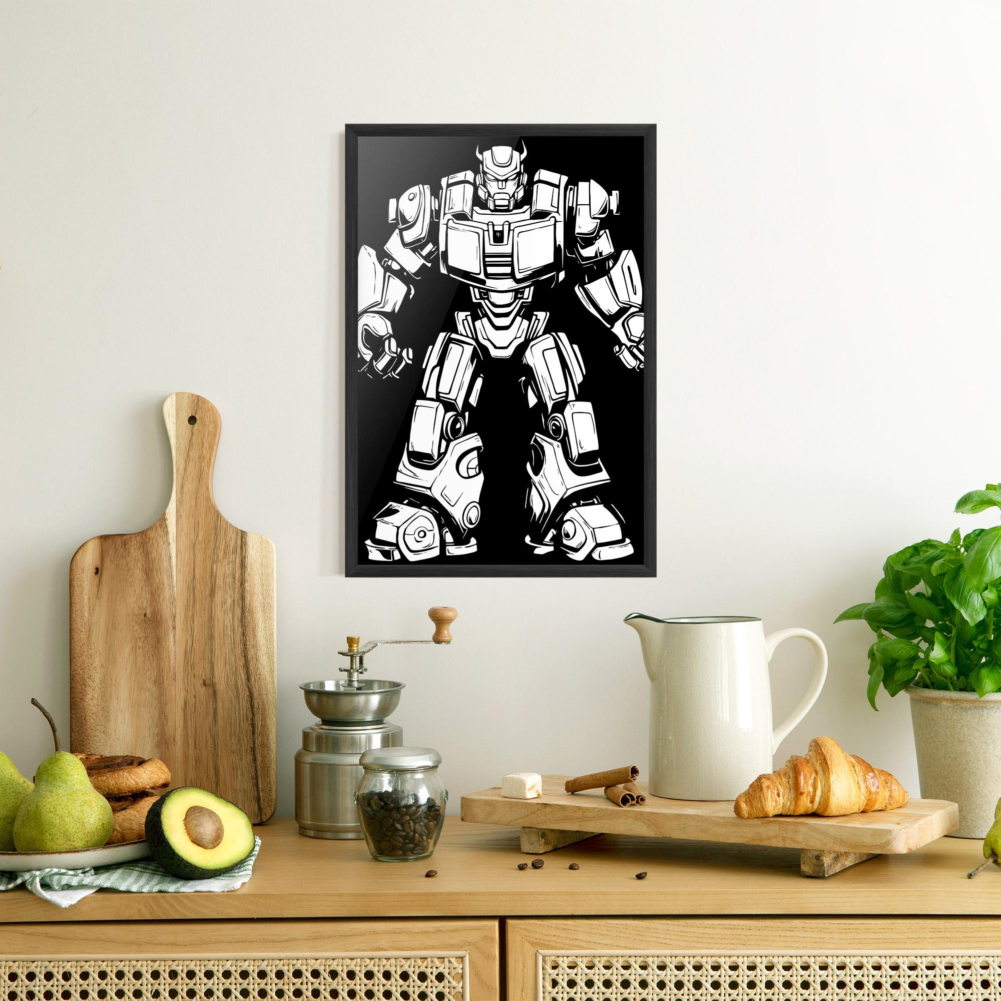 Plakat w Ramie Robot Machine mockup 8