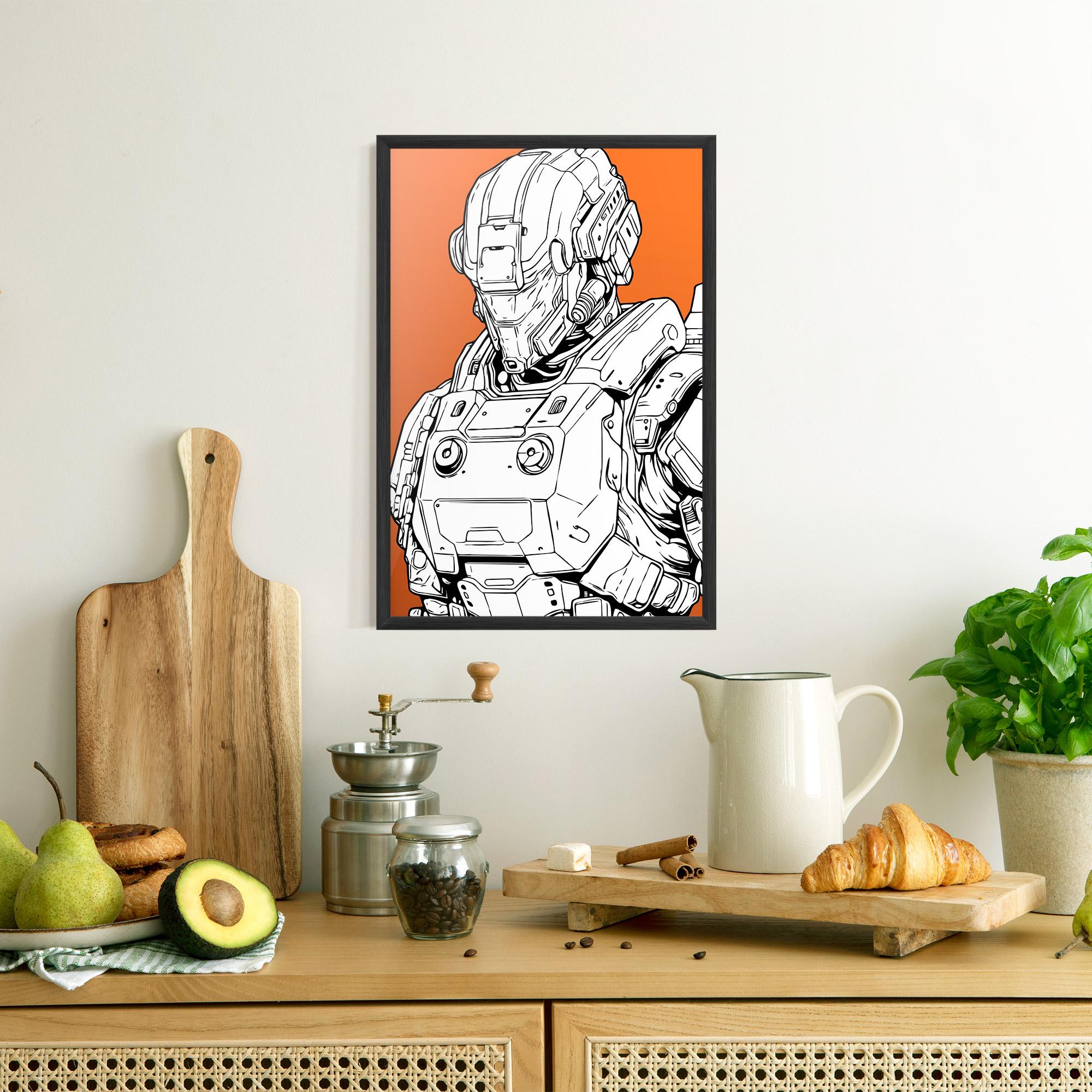 Plakat w Ramie Robotech Armor mockup 8