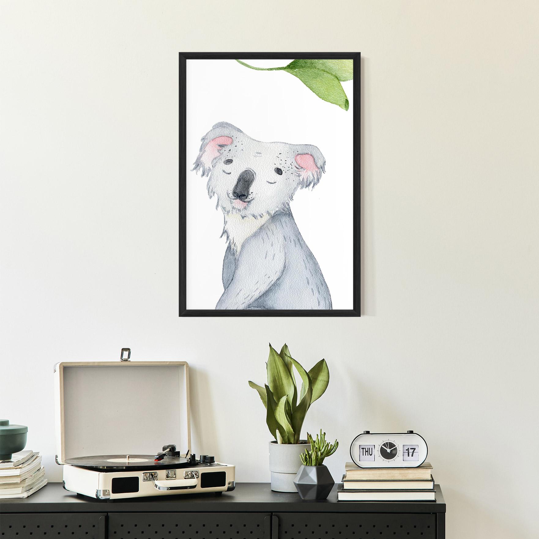 Plakat w Ramie Baby Koala mockup 2