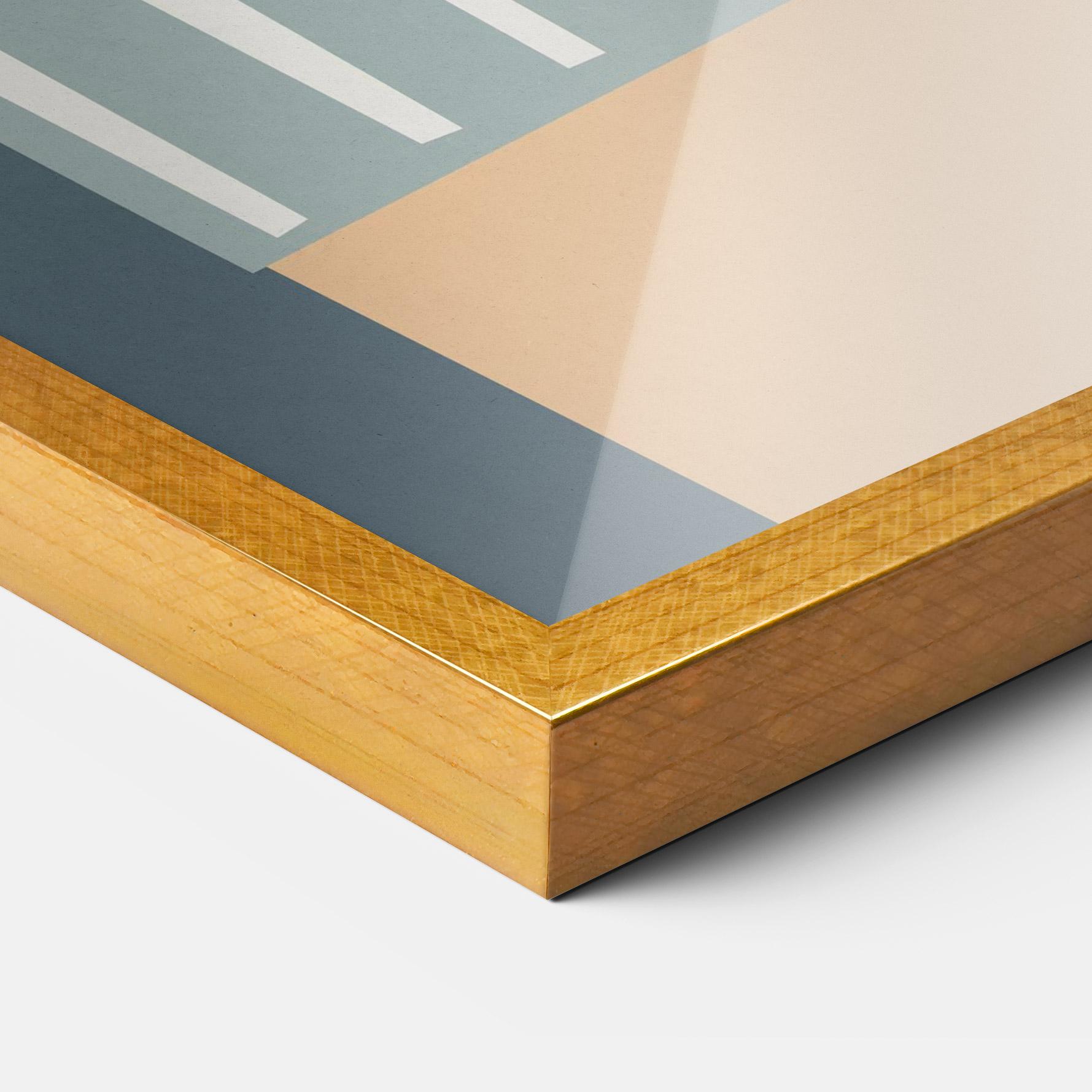 Plakat w Ramie Cute White Tiger mockup 3