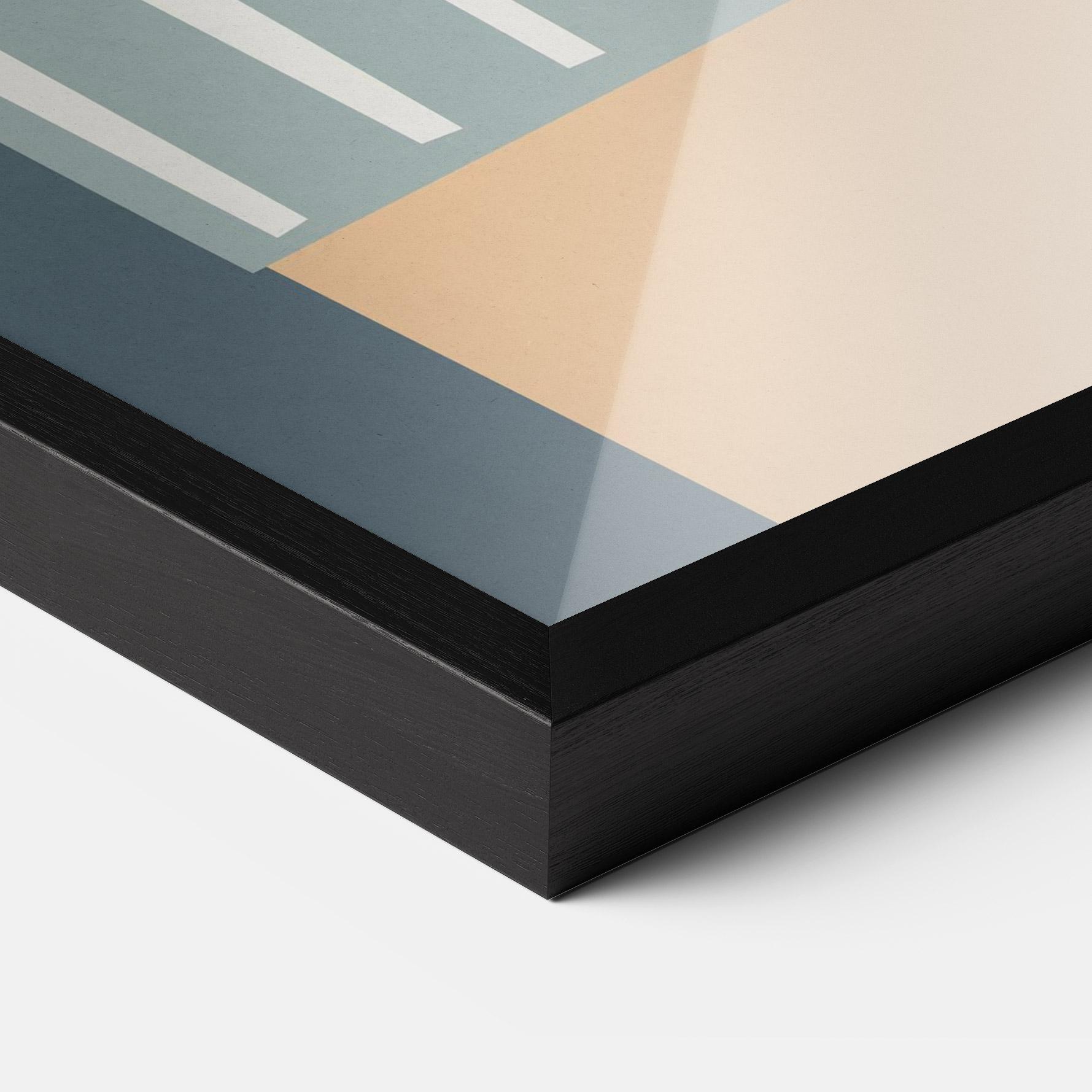 Plakat w Ramie Cute White Tiger mockup 3