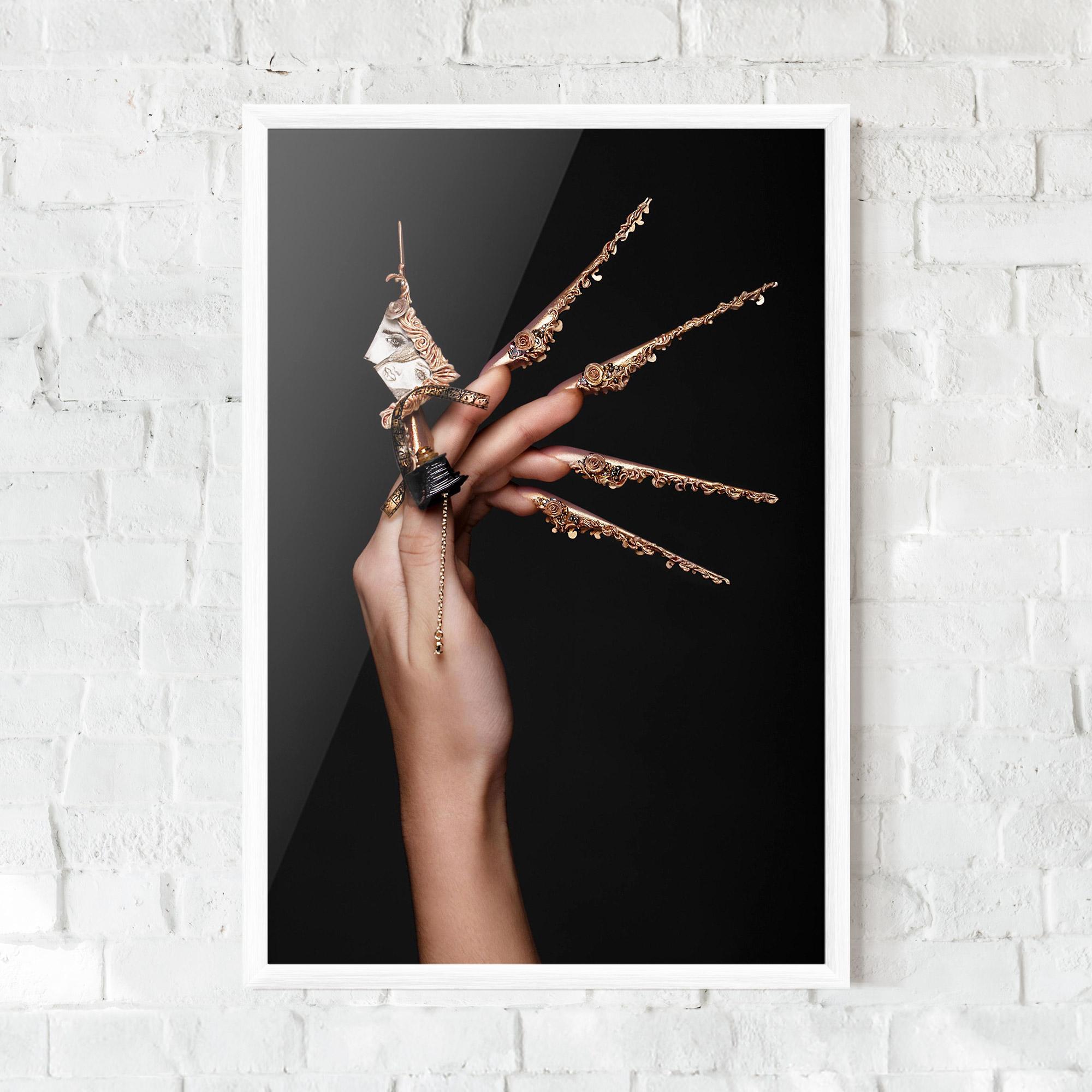 Plakat w Ramie Creative Design Nails mockup 0