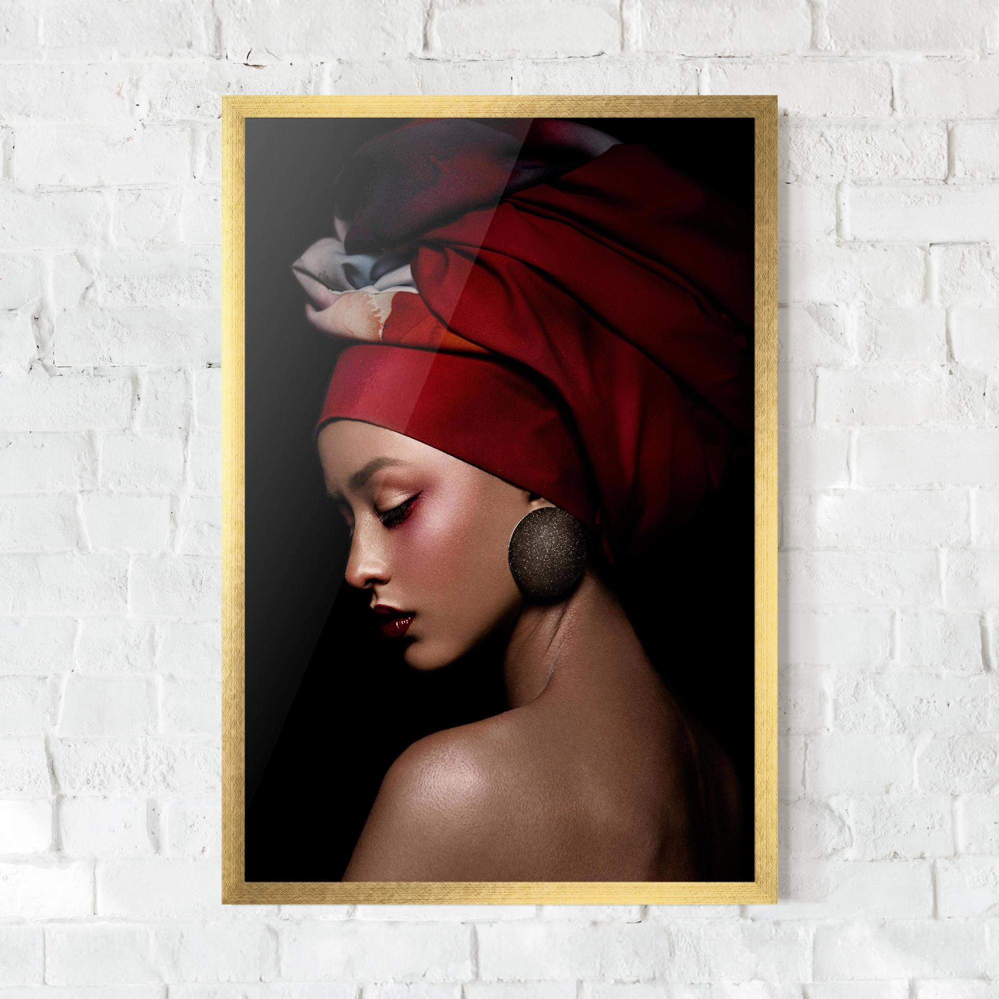 Plakat w Ramie Big Circle Earring mockup 0