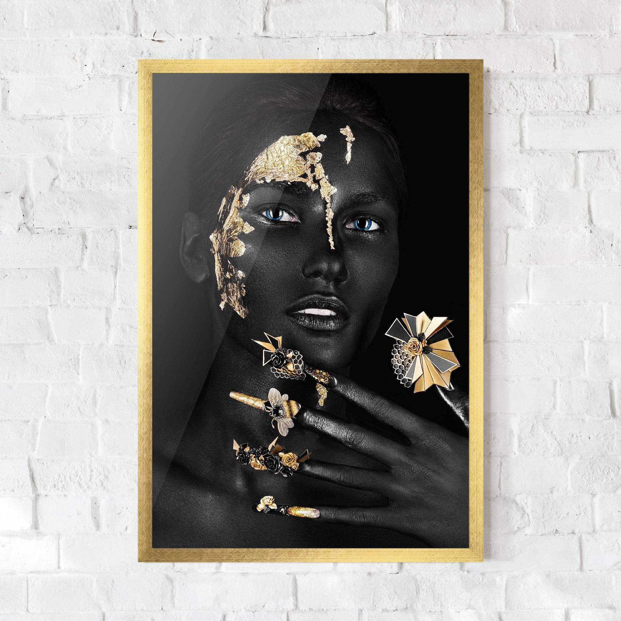 Plakat w Ramie Black Art Makeup mockup 0
