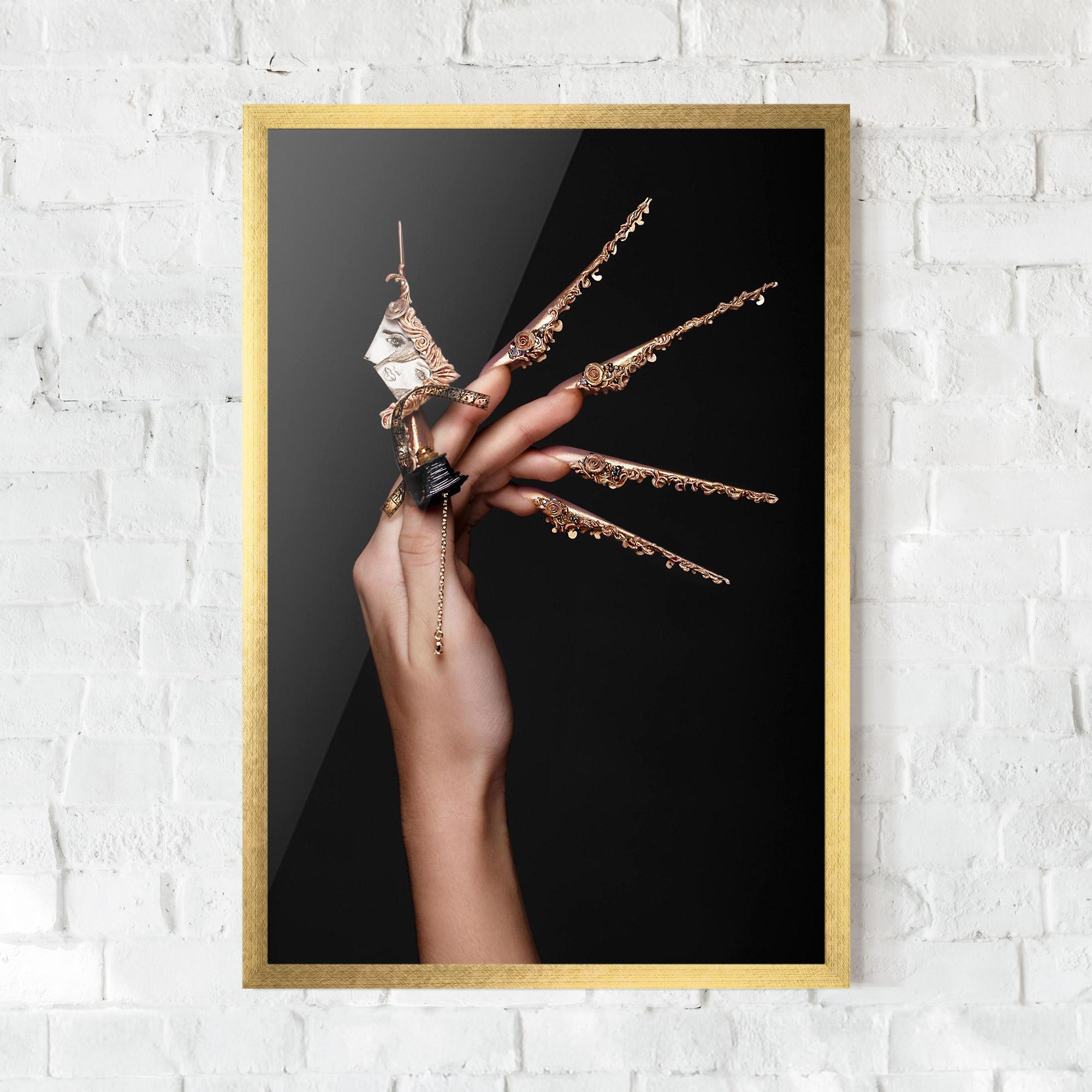 Plakat w Ramie Creative Design Nails mockup 0