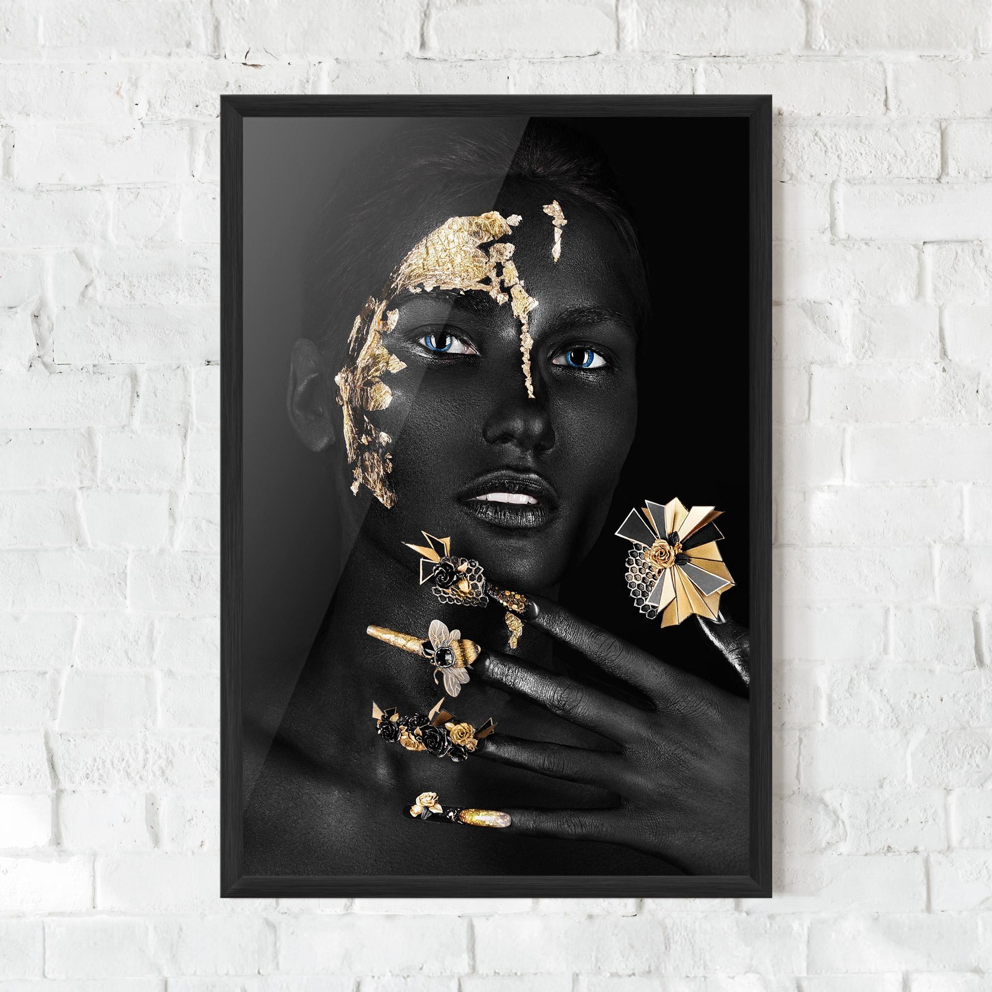 Plakat w Ramie Black Art Makeup mockup 0