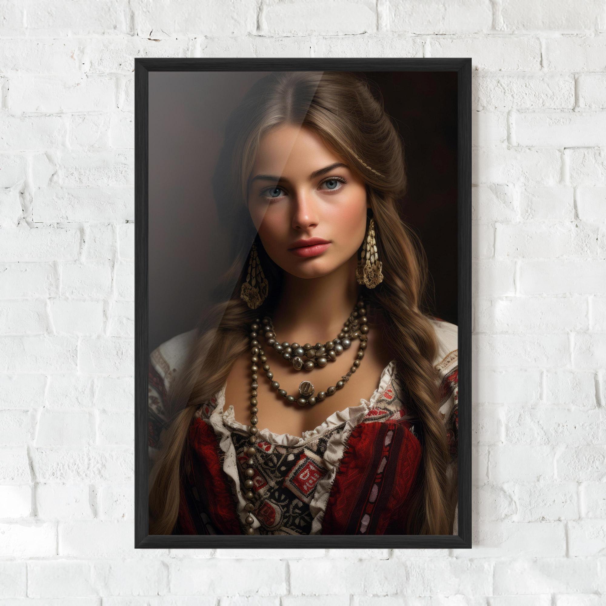 Plakat w Ramie Traditional Necklace mockup 0