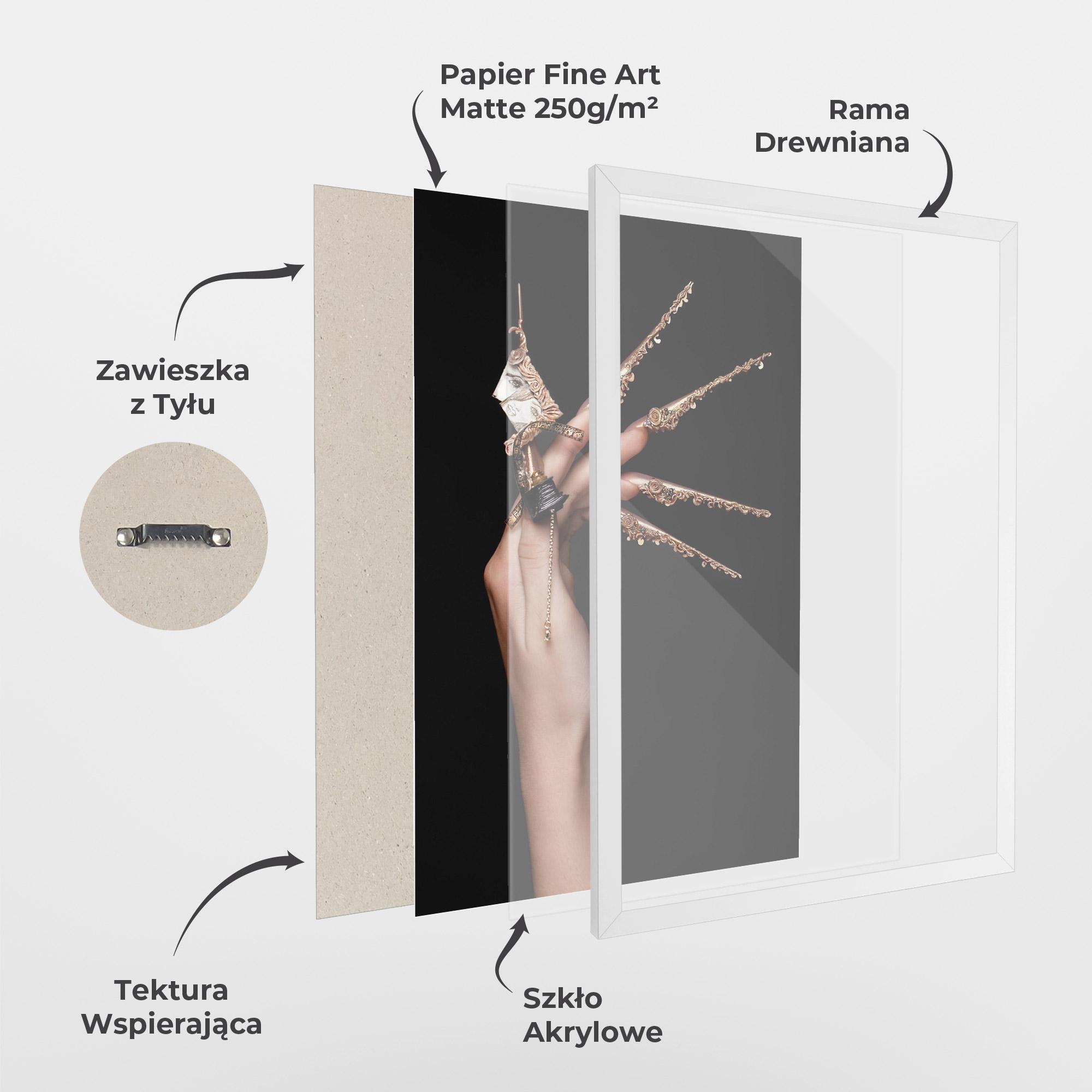 Plakat w Ramie Creative Design Nails mockup 1