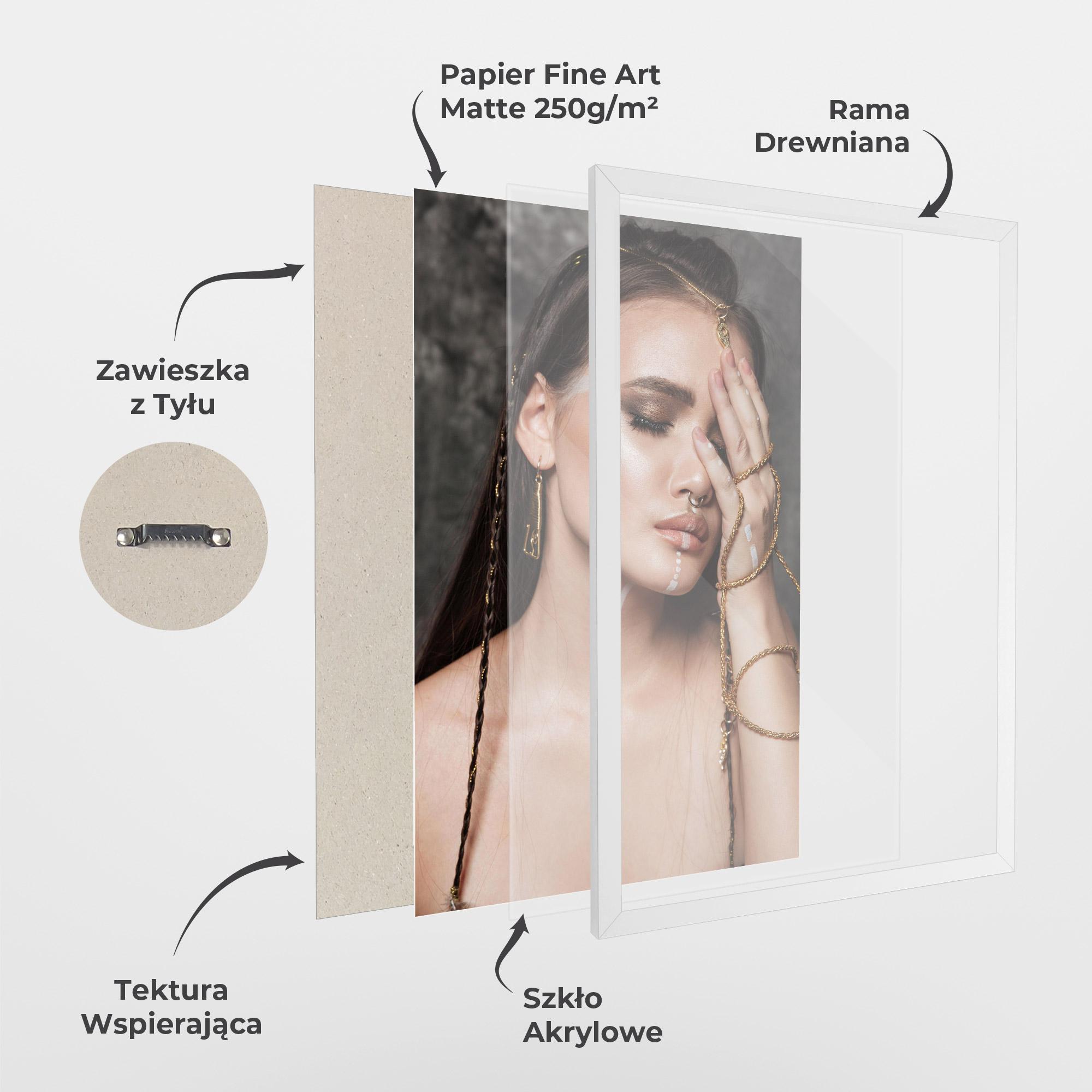 Plakat w Ramie Gold Hand Accessory mockup 1