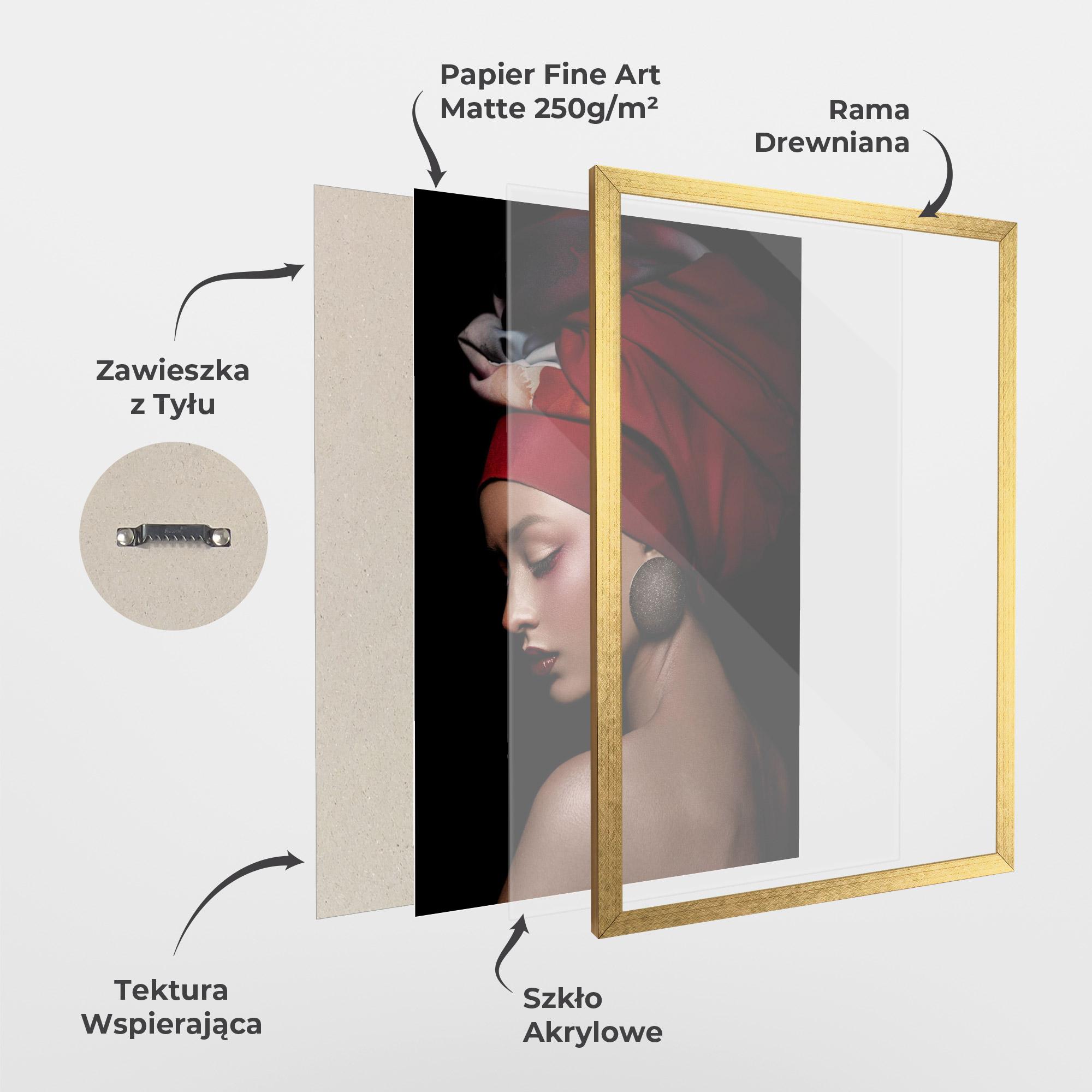 Plakat w Ramie Big Circle Earring mockup 1