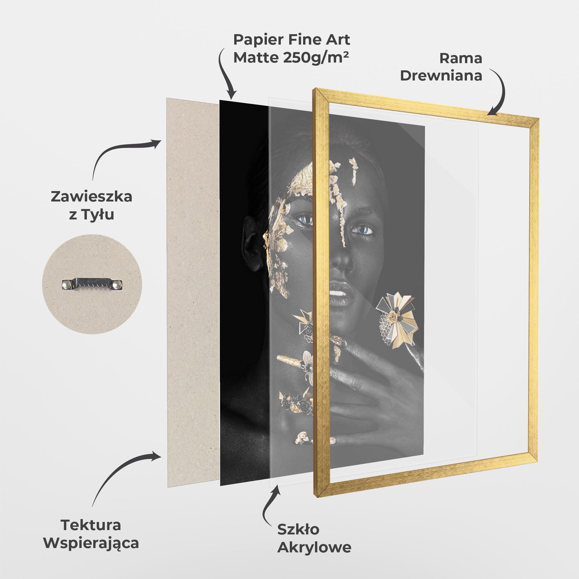 Plakat w Ramie Black Art Makeup mockup 1