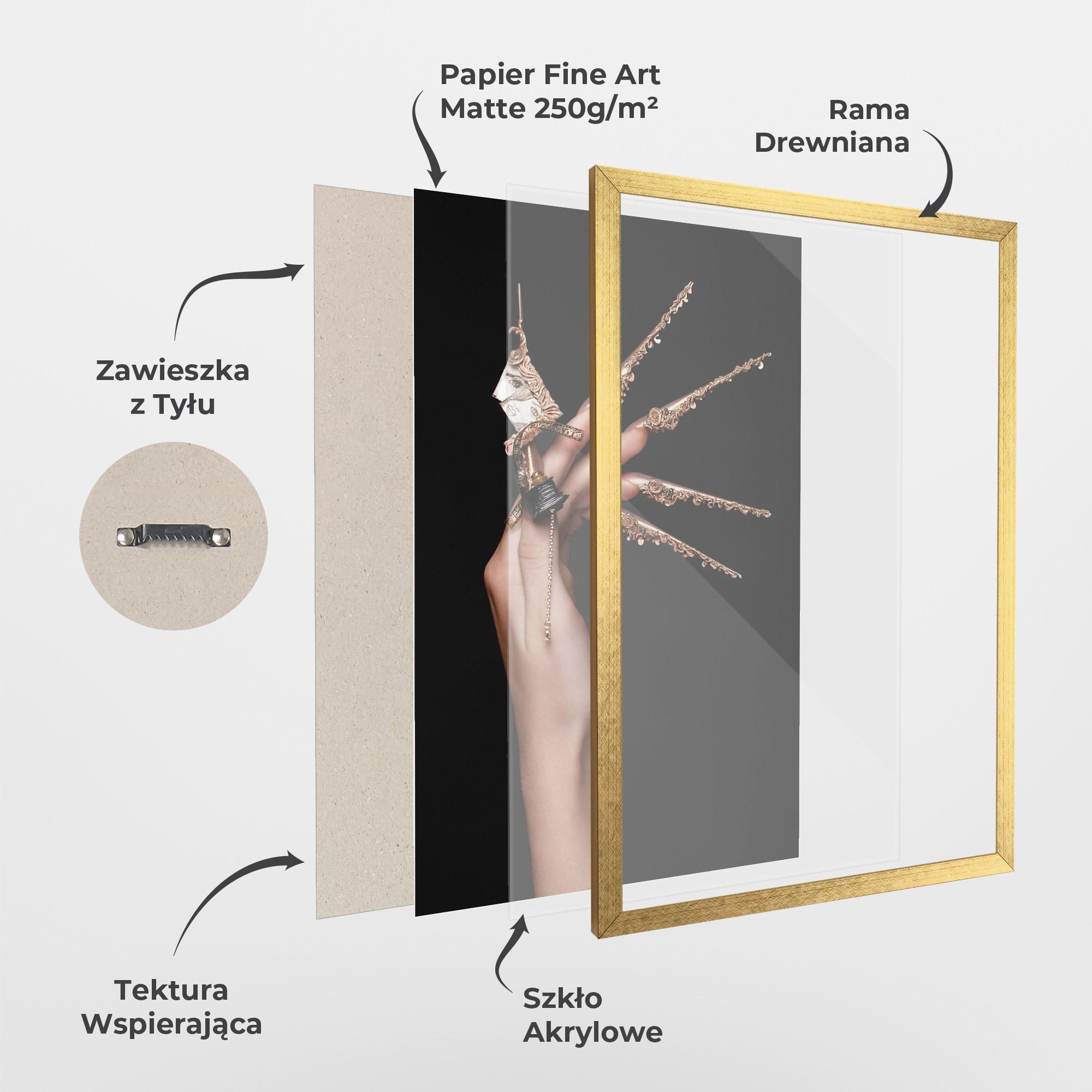 Plakat w Ramie Creative Design Nails mockup 1