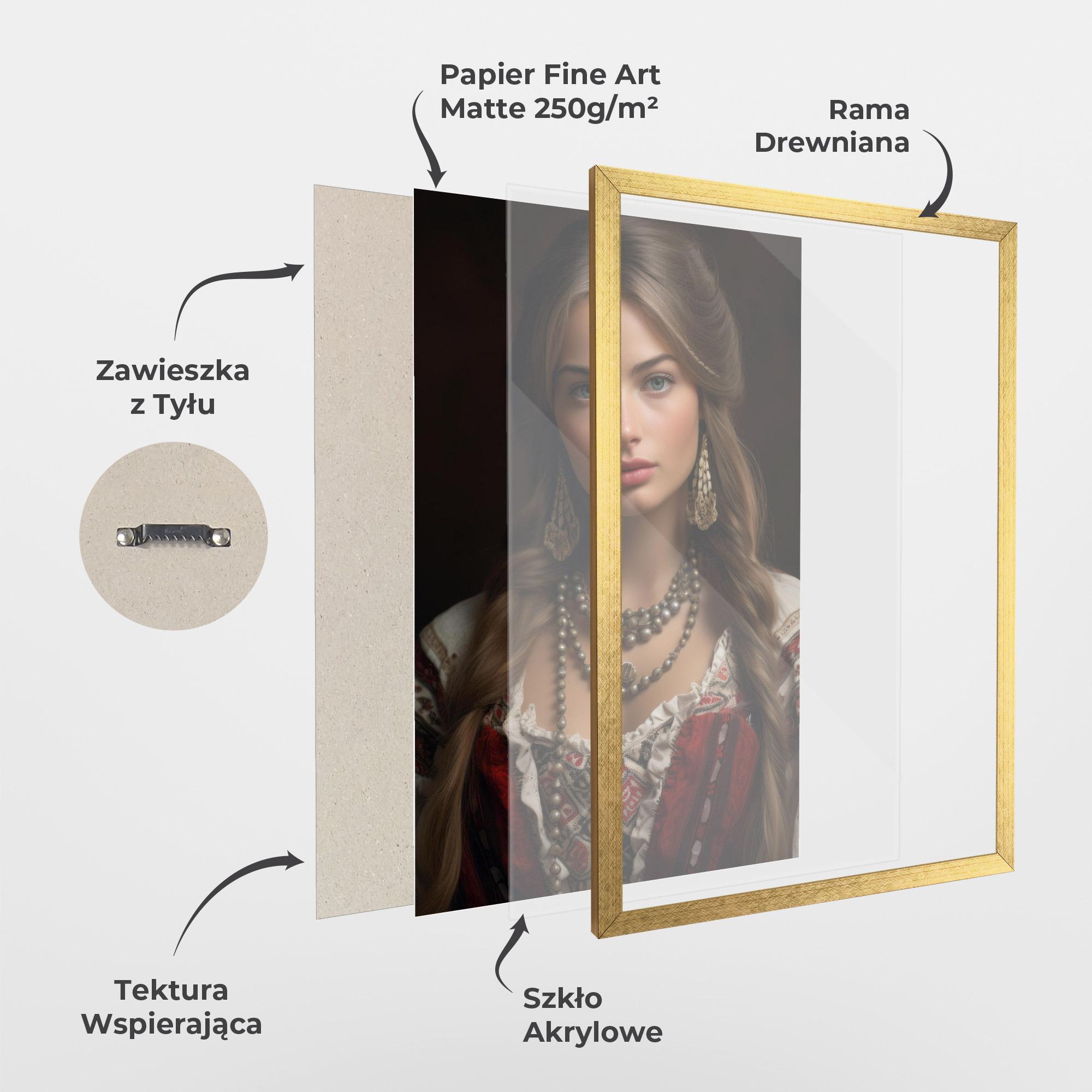 Plakat w Ramie Traditional Necklace mockup 1