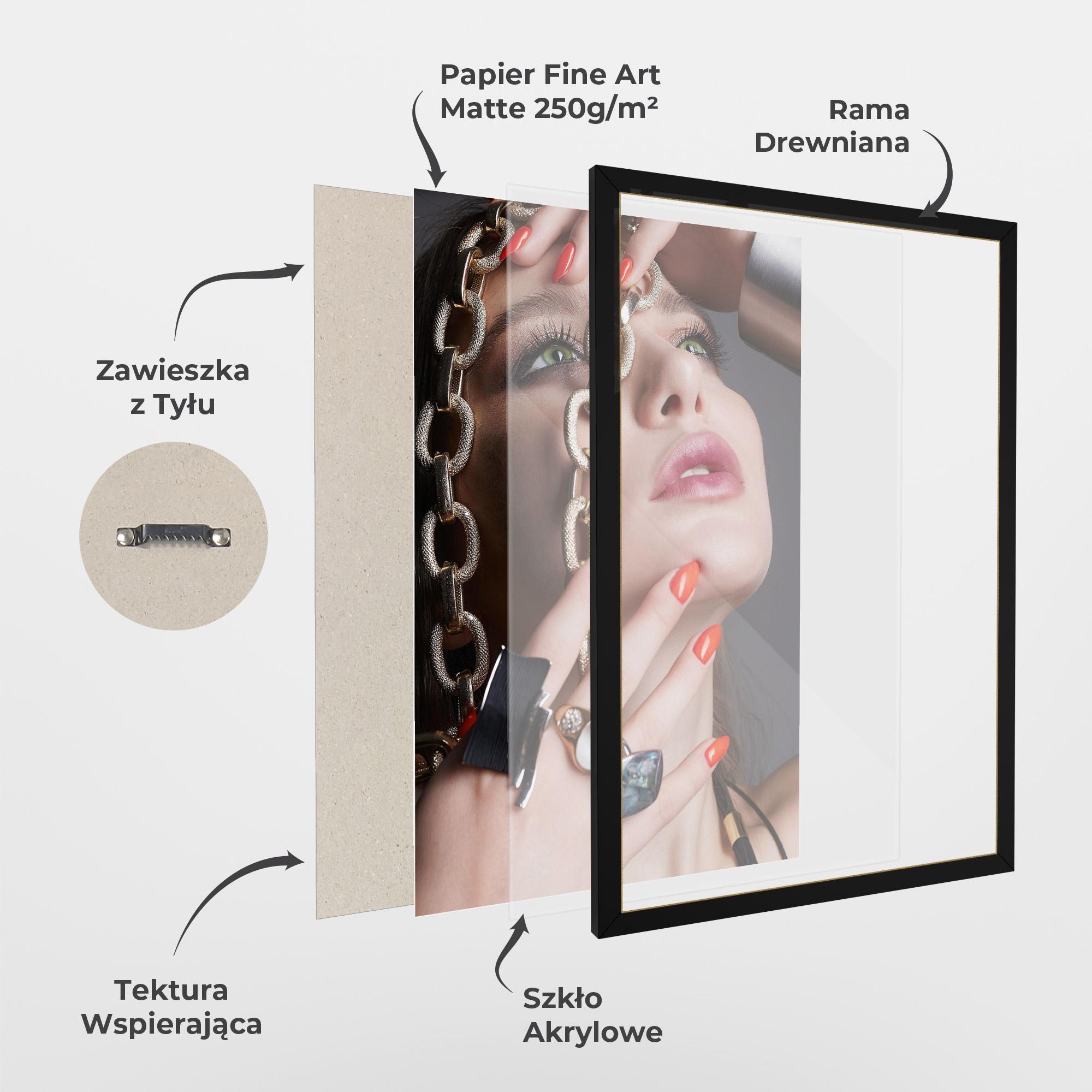 Plakat w Ramie Big Chain Woman mockup 1