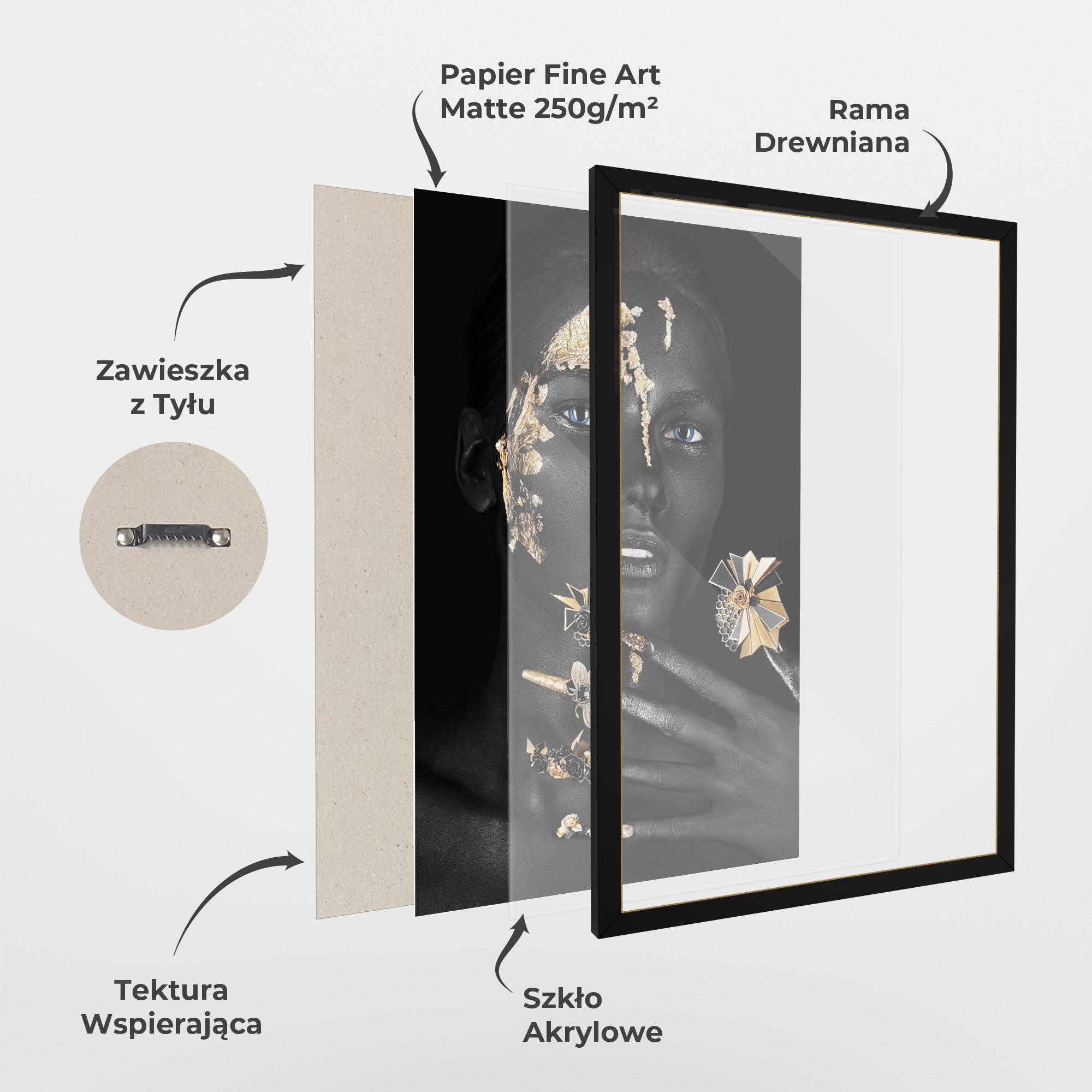 Plakat w Ramie Black Art Makeup mockup 1