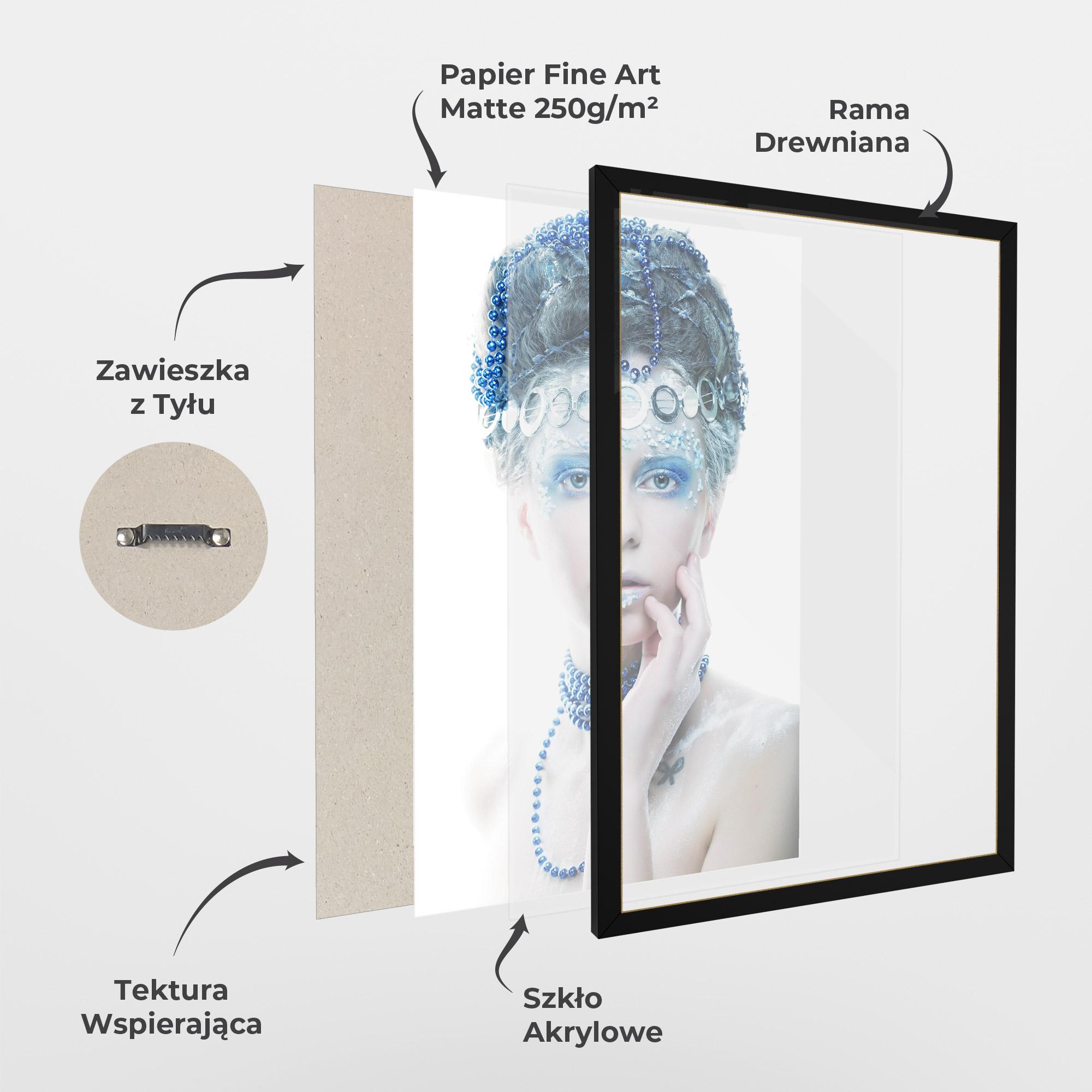 Plakat w Ramie Blue Fairy Woman mockup 1