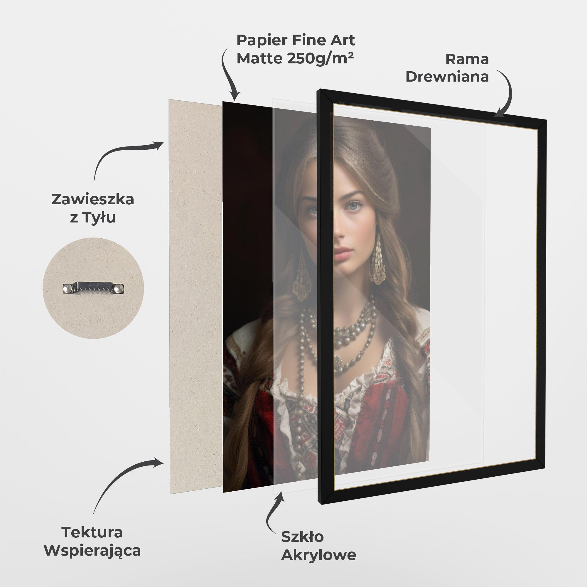 Plakat w Ramie Traditional Necklace mockup 1