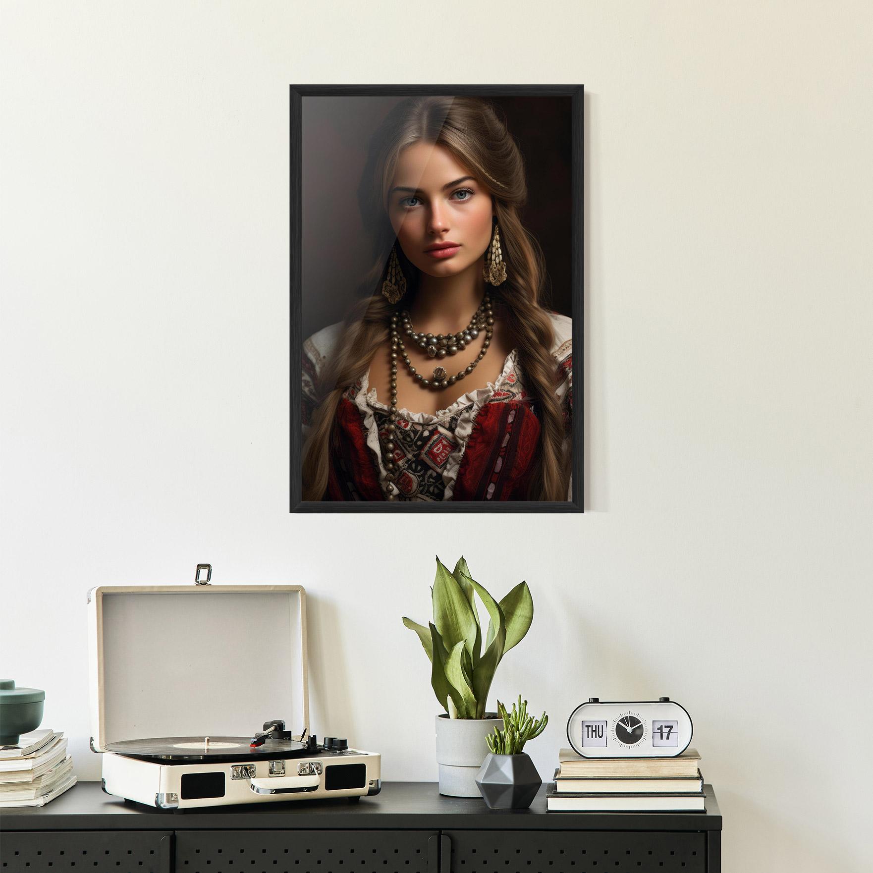 Plakat w Ramie Traditional Necklace mockup 2