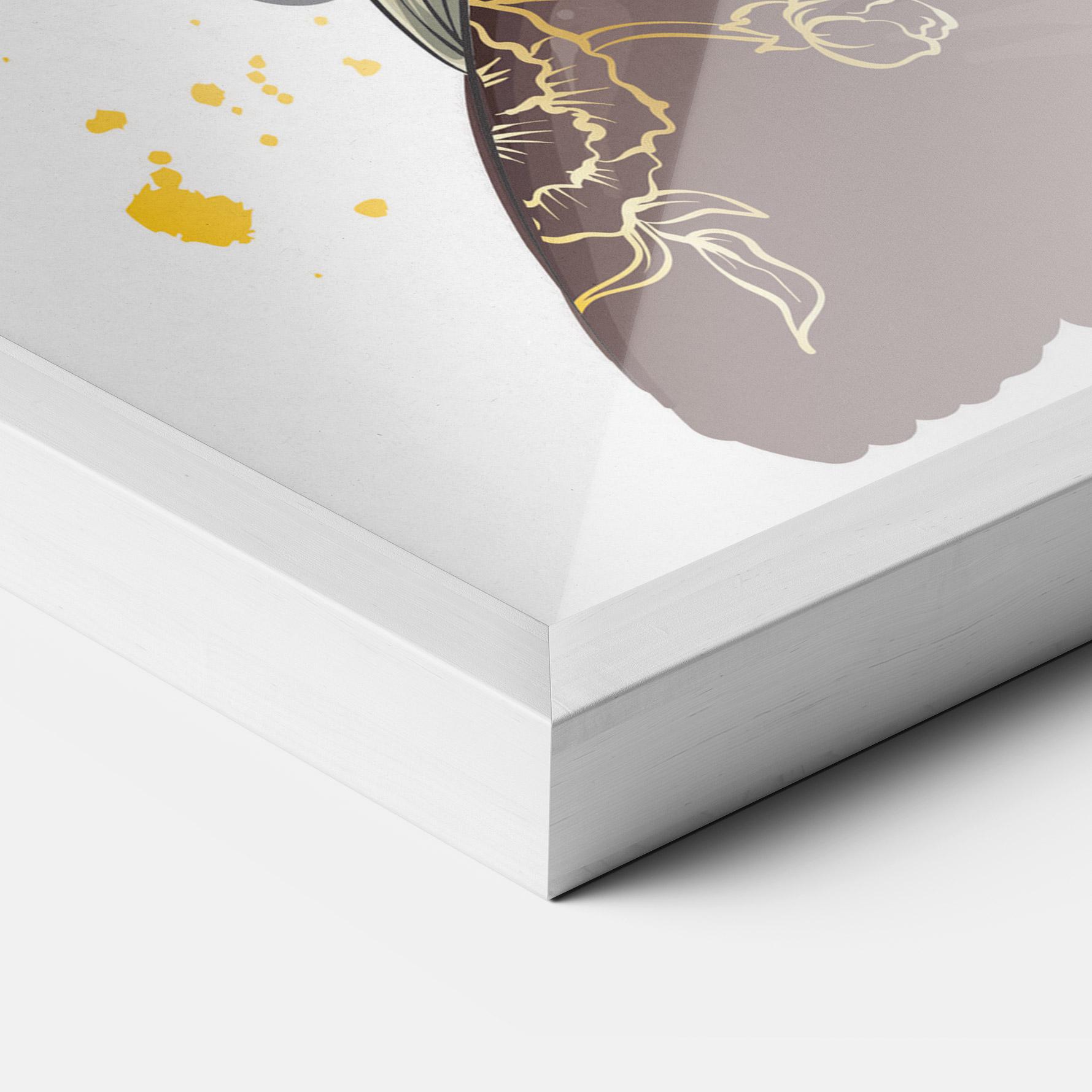 Plakat w Ramie Big Black Crown mockup 3