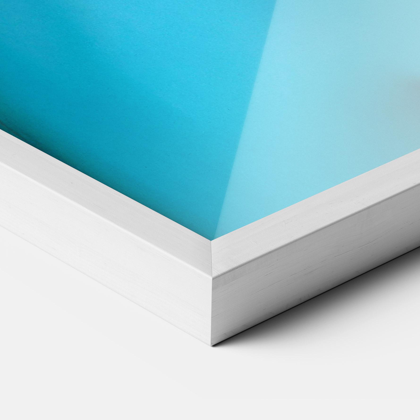 Plakat w Ramie Blue Light Earring mockup 3