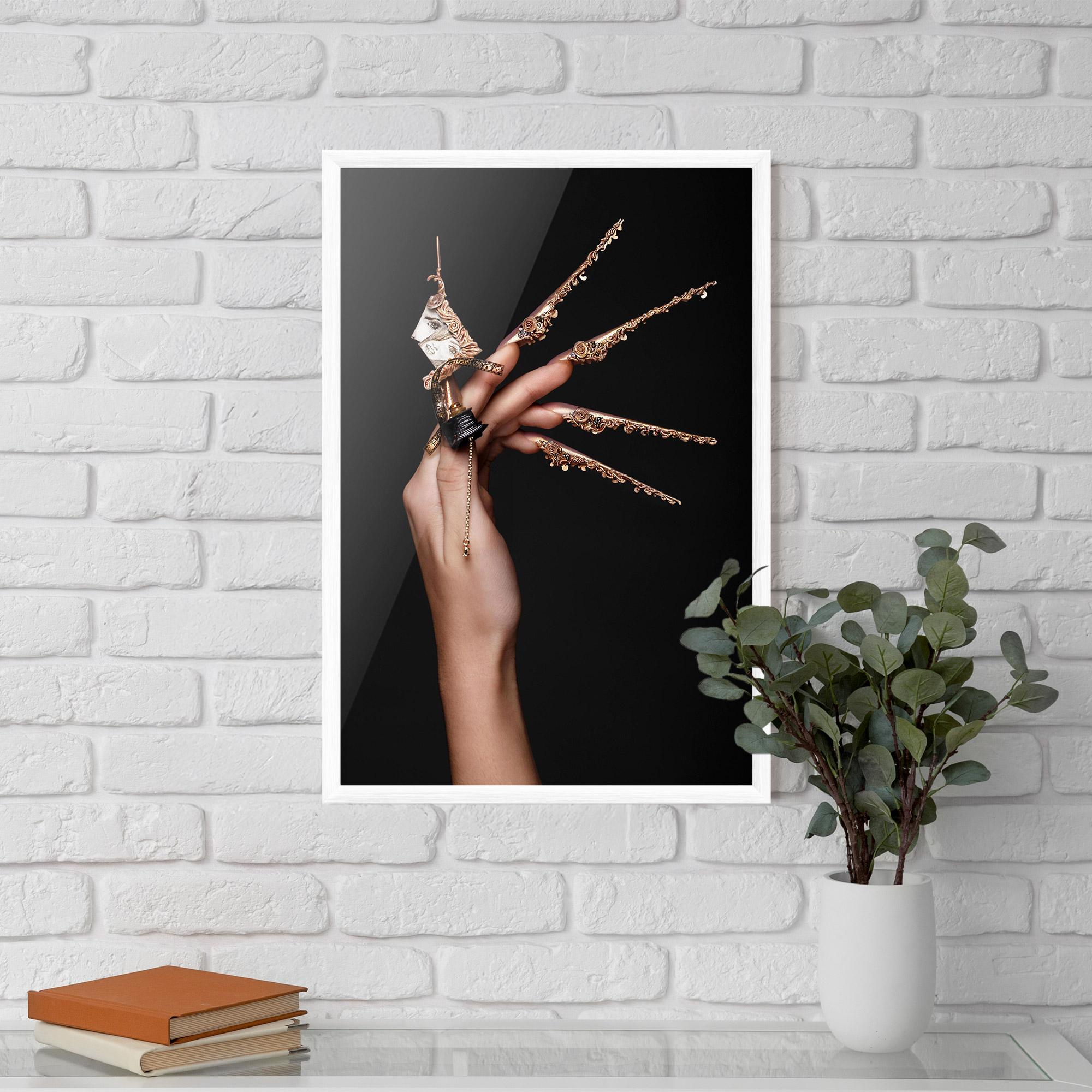 Plakat w Ramie Creative Design Nails mockup 5