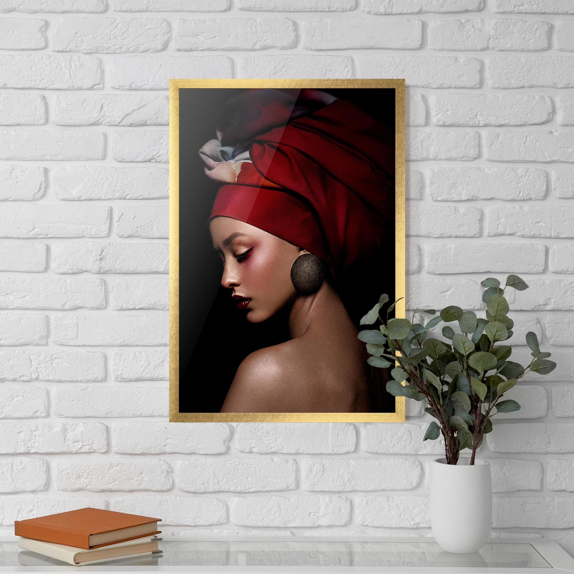 Plakat w Ramie Big Circle Earring mockup 5