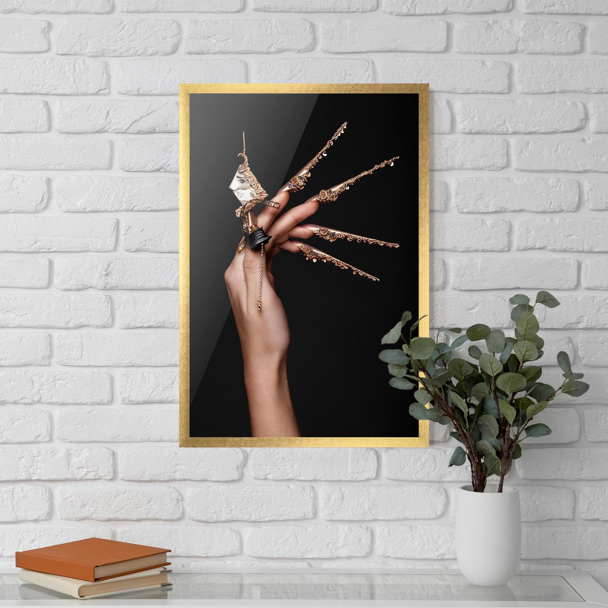 Plakat w Ramie Creative Design Nails mockup 5