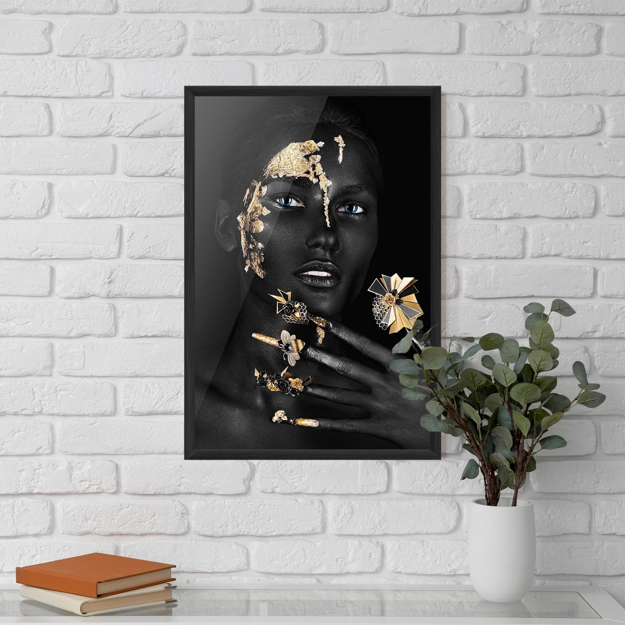Plakat w Ramie Black Art Makeup mockup 5