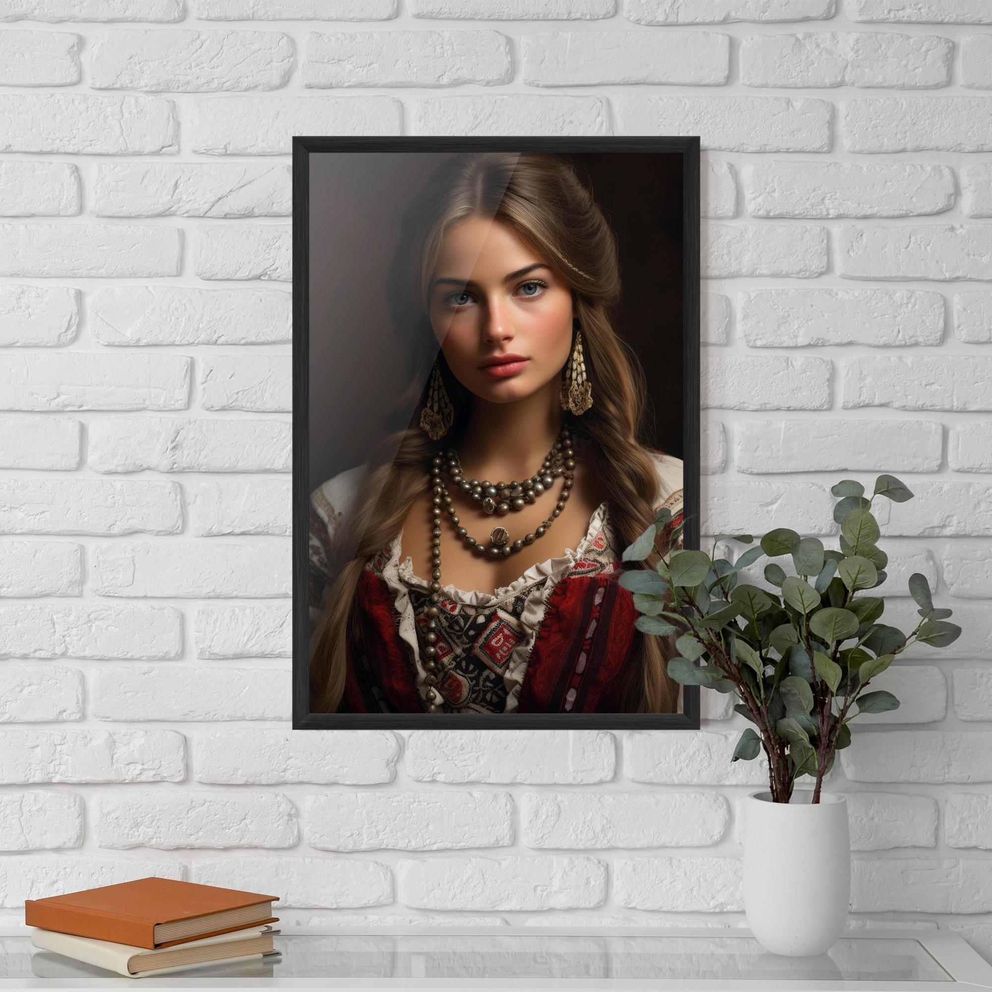 Plakat w Ramie Traditional Necklace mockup 5