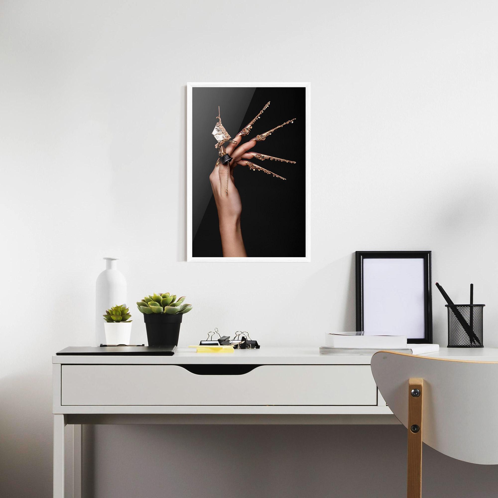 Plakat w Ramie Creative Design Nails mockup 7