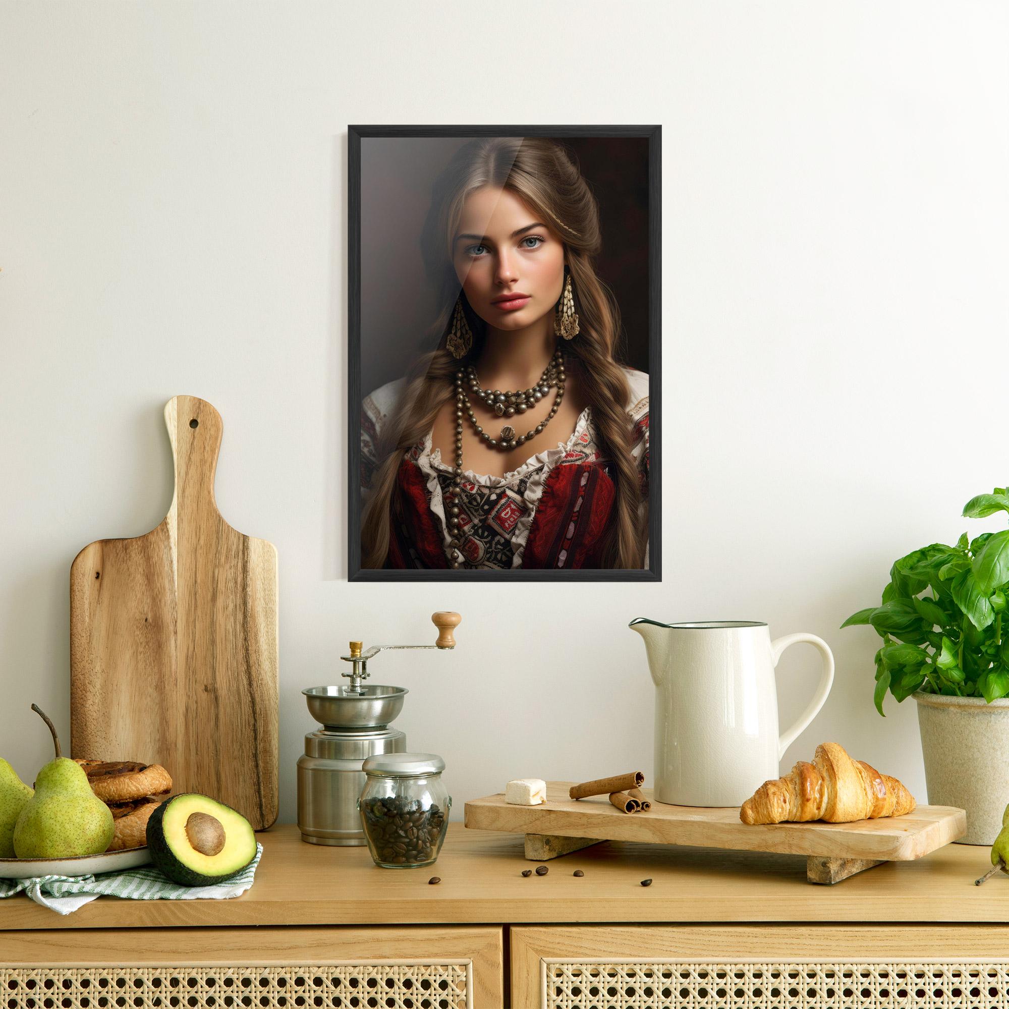 Plakat w Ramie Traditional Necklace mockup 8